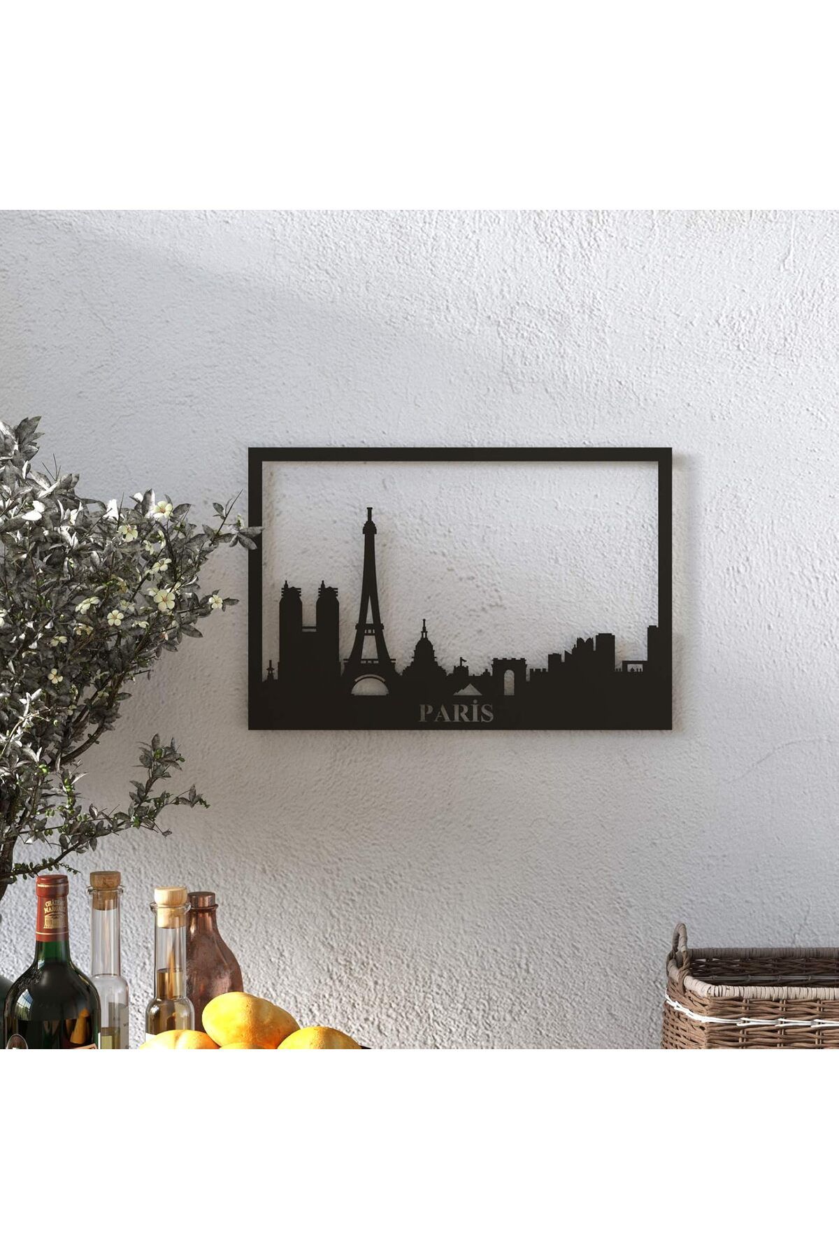 STOREMAX nffashopm Yurudesign Lazer Kesim Metal Duvar Tablo Paris 30 * 45 storestarx 1051353