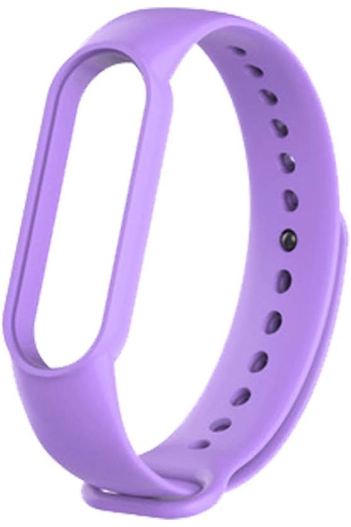 yenibagshop Xiaomi Mi Band 5 ve 6 Uyumlu Silikon Kordon Kayış (Lila)