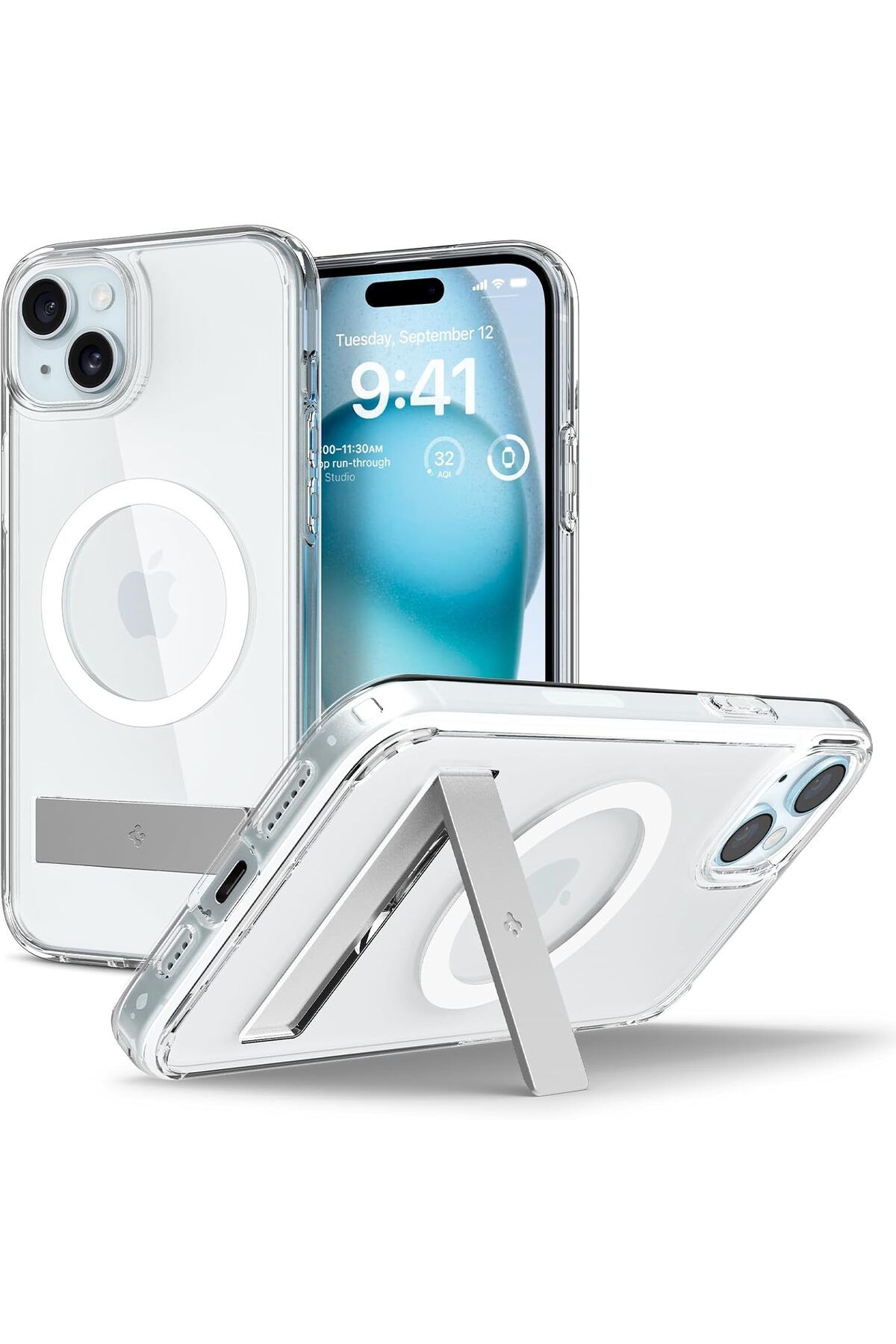 STOREMAX nffashopm iPhone 15 Plus Kılıf Ultra Hybrid S MagFit MagSafe özellikli Crystal Clear - ACS06665 s