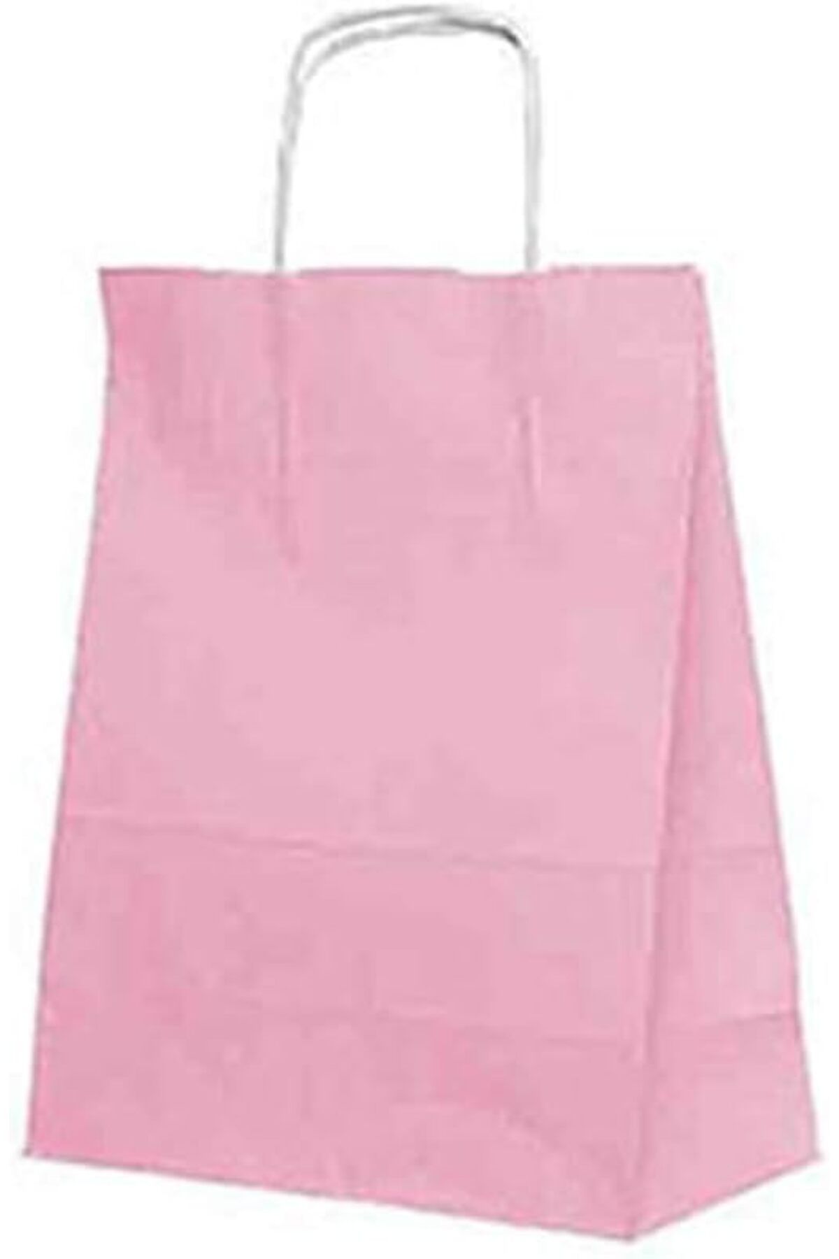 STOREMAX nslmshop At Market Roll-Up Kraft Çanta Pembe Büyük Boy 31x41cm 25'li Life