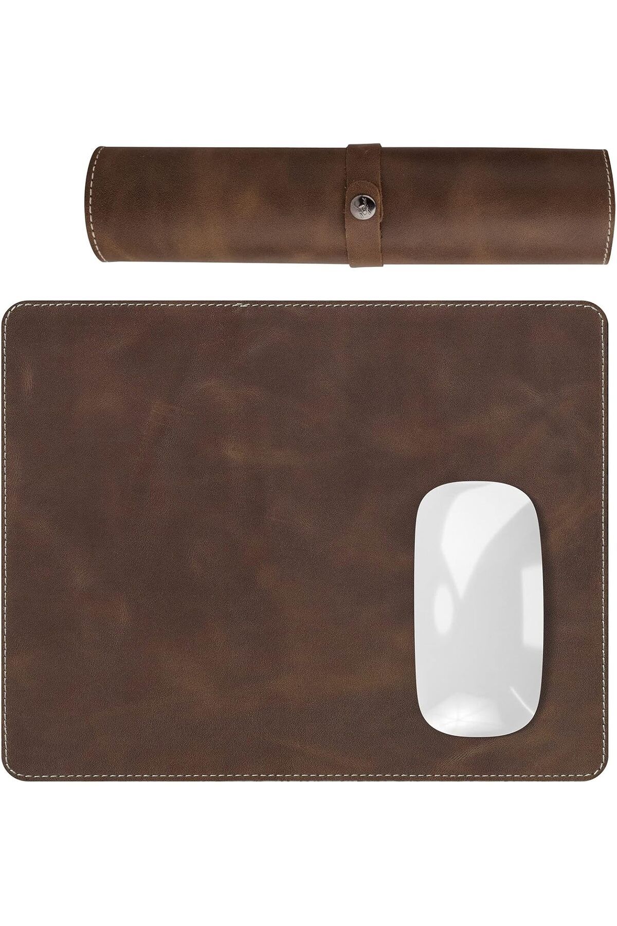 STOREMAX nffashopm Navada - Gaming Oyuncu Gamer Hakiki Deri Mouse Pad, Deri Fare Altlığı, Hakiki Deri Ped,