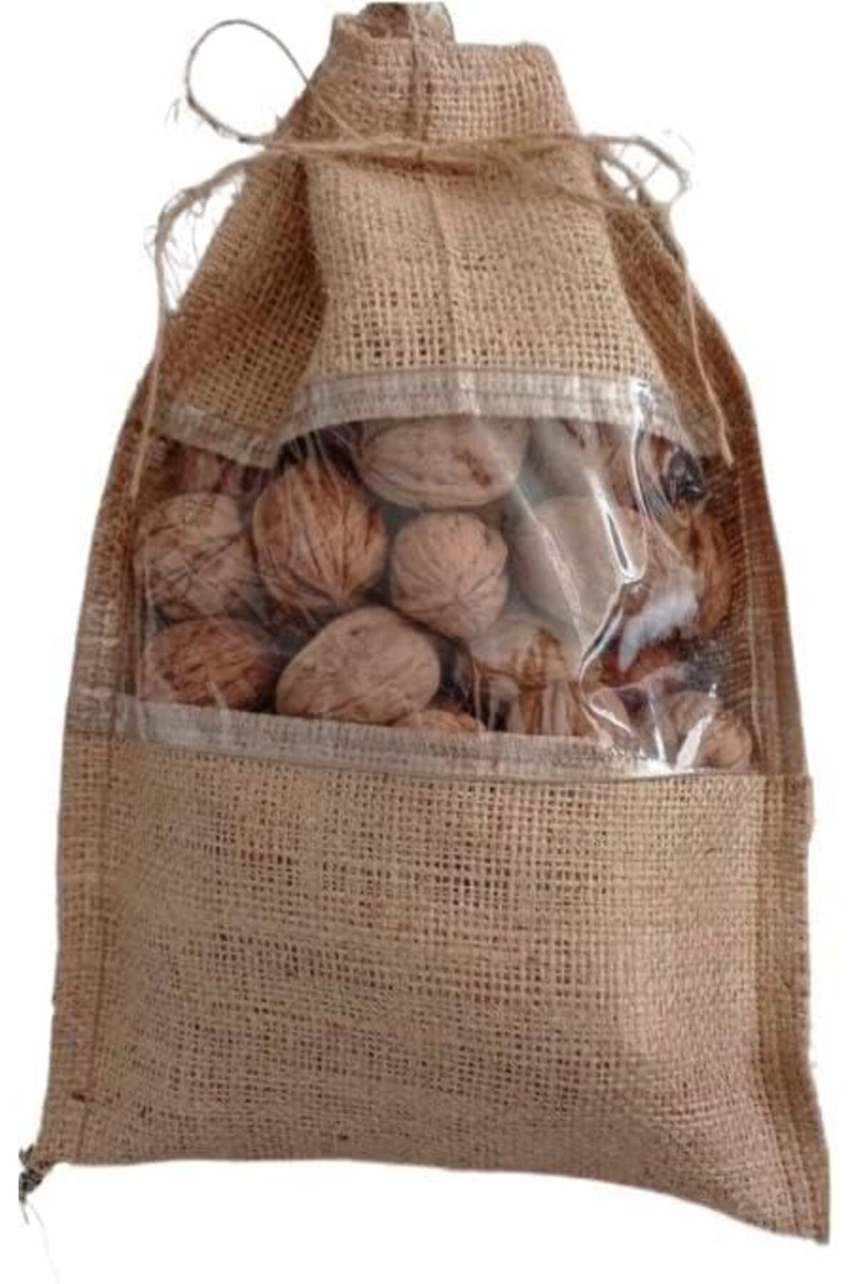 STOREMAX buystoremx Ceviz Çuvalı, Organik Çuval, Naturel Kuruyemiş Çuvalı, Keten Çuval, Dekoratif Orga
