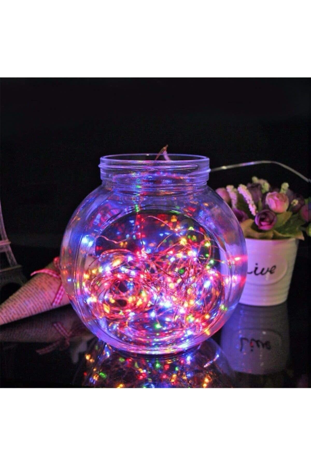 yenibagshop MRV25011635 Peri Led Işık 5 Metre (RGB), Led Işık Renkli, Dekoratif Renkli