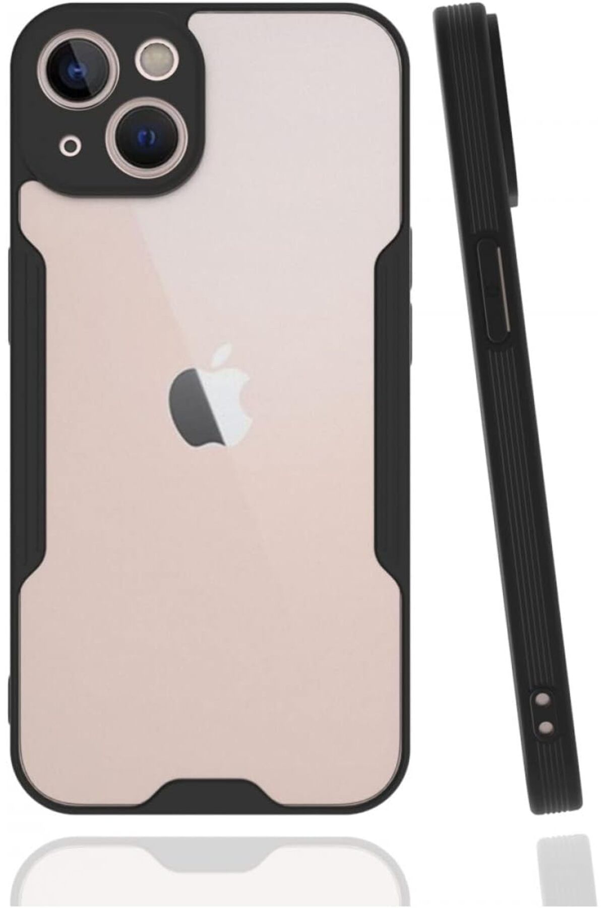 STOREMAX htpshopmx iPhone 13 İle Uyumlu Kılıf Platin Silikon - Siyah str http 1092444