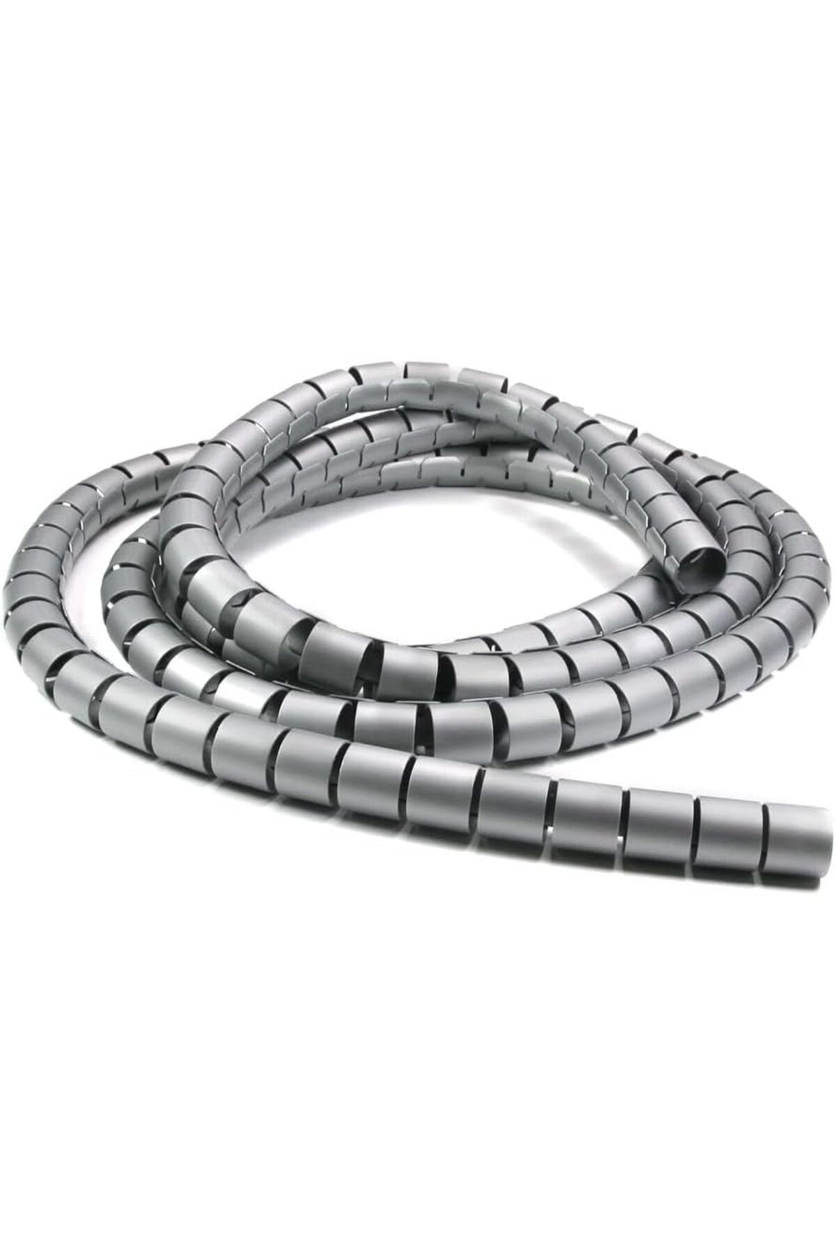 STOREMAX lvnmblya Spiral Boru Kablo Kanalı Masa Bilgisayar Kablo Fiş Düzenleyici Toplayıcı Tutucu Gri, 1