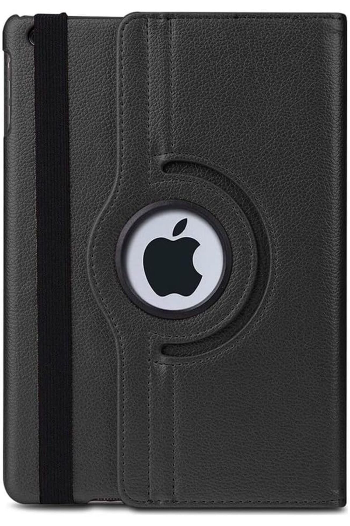 yenibagshop Apple iPad Yatay ve Dikey Standlı 360 Derece Döner Tablet Kılıfı (iPad 9.Nesil 10.2 Siyah)