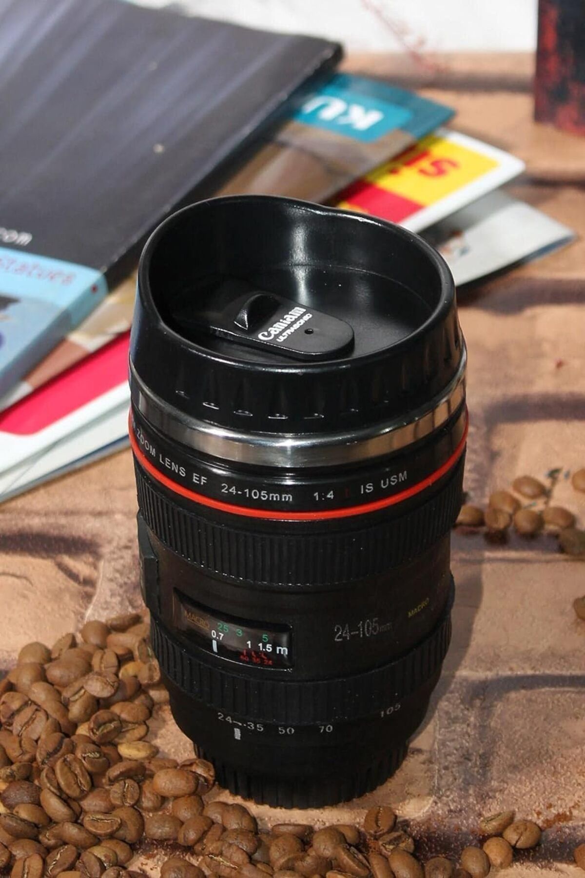 STOREMAX nffashopm Objektif Kupa Lens Kupa Kahve Ve Çay İçin Termos Kupa Fotoğraf Tutkunları İçin Deko