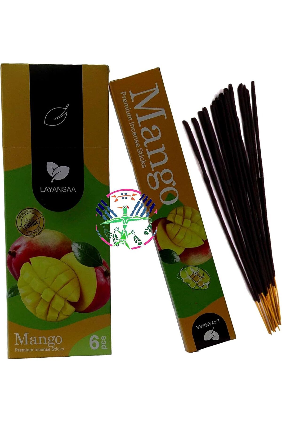 STOREMAX htpshopmx Mango (Fresh) Kokusu Özel Aroma Kokusu Agarbatti Arınma 20 Adet 1 Paket Çubuk Tütsü s