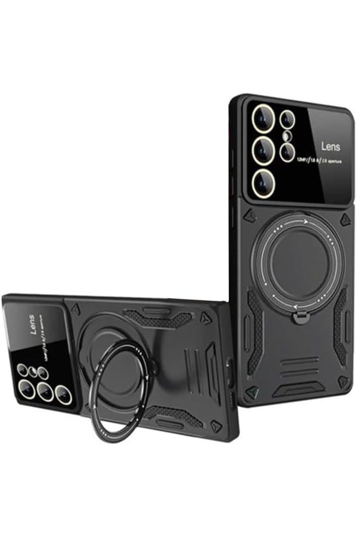 STOREMAX htpshopmx GİYİM & AKSESUAR Galaxy S24 Ultra (6.8) inç ile uyumlu Joy Lens kamera korumalı enteg