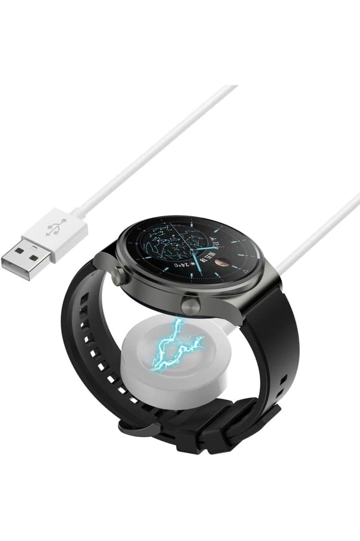 STOREMAX htpshopmx Watch Gt3 Şarj Gt2 Pro Gt3 Pro Uygun Akıllı Saat Şarj Cihazı Aleti gibi Beyaz