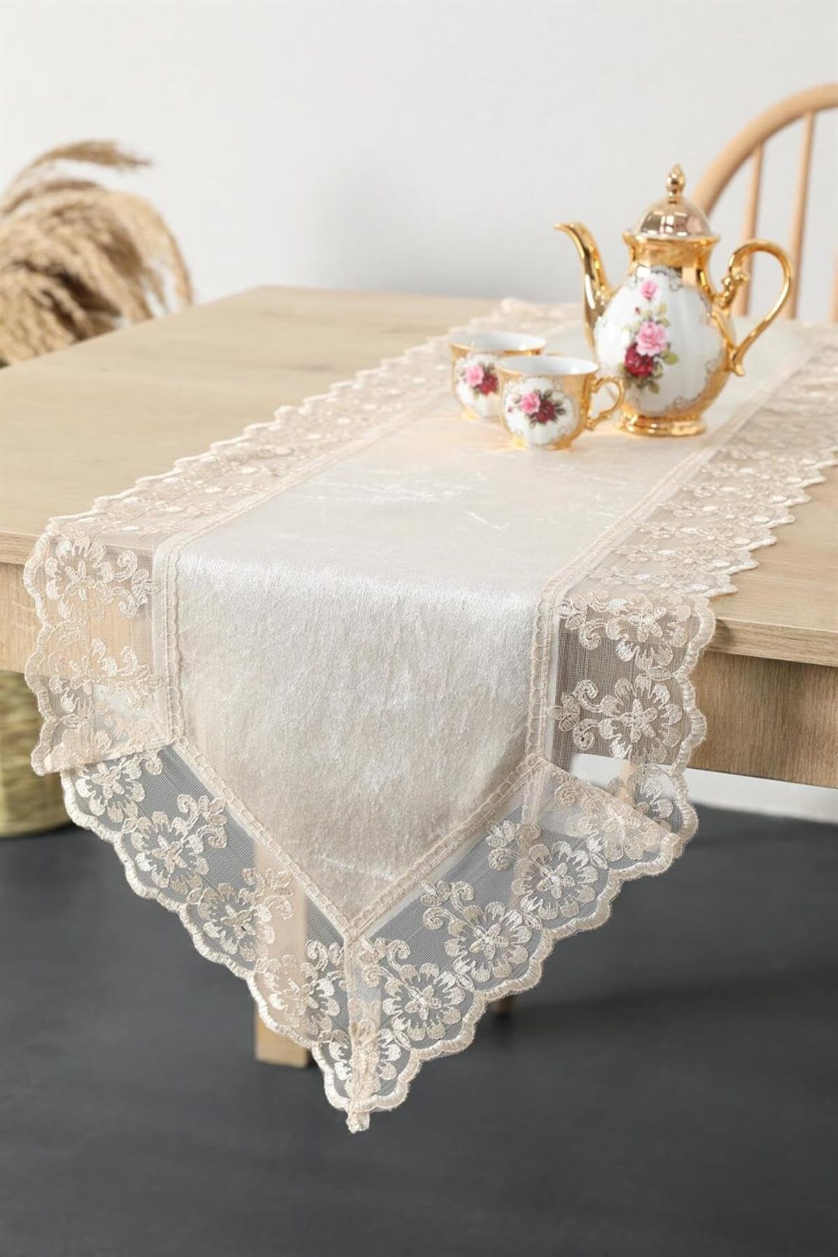 STOREMAX sellbuystore Fatih Güpürlü Kadife Runner - Vizon 1053513