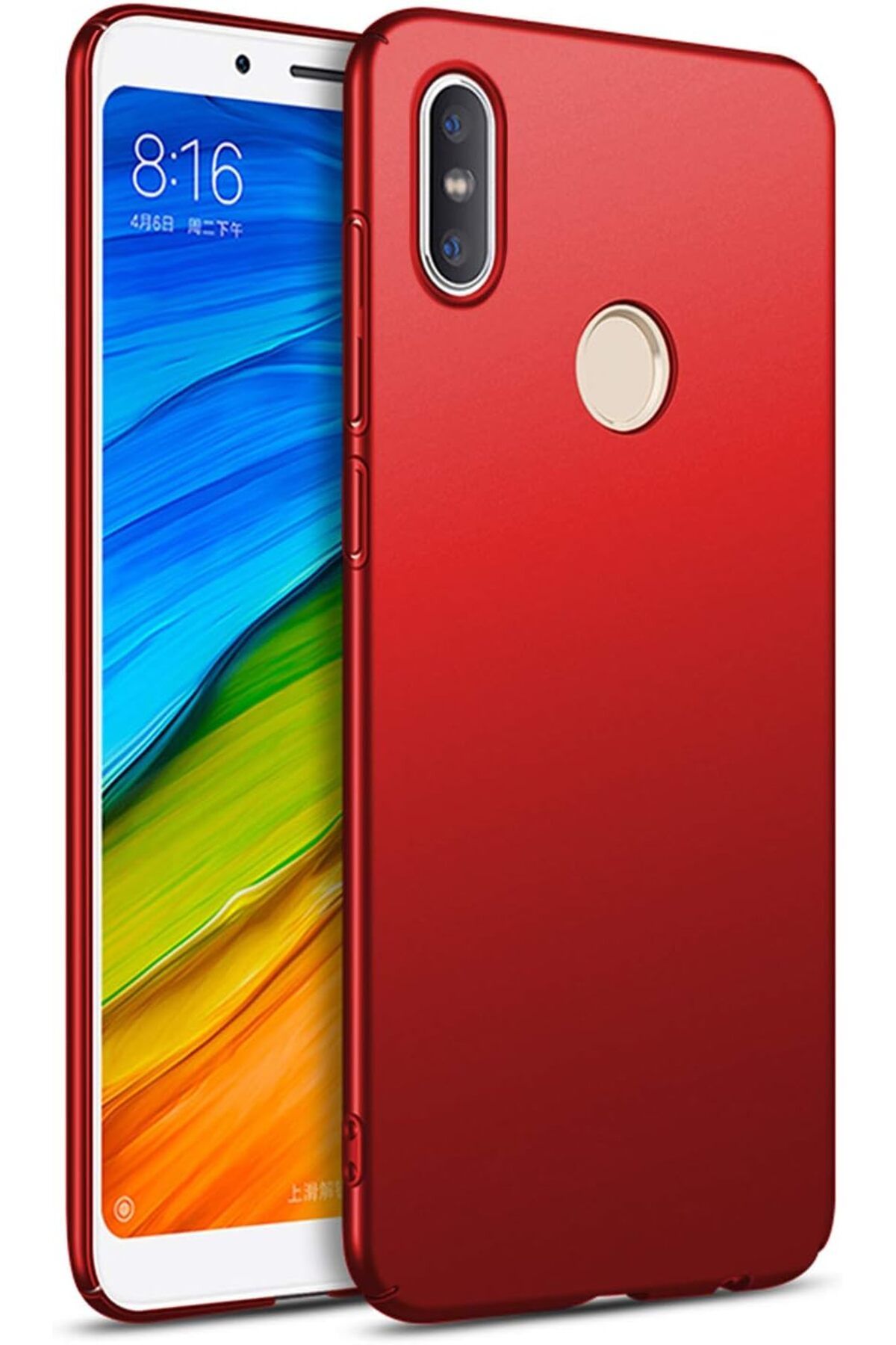 STOREMAX htpshopmx Xiaomi Redmi Note 5 Pro Kılıf Premium Slim Kırmızı str http 1092444
