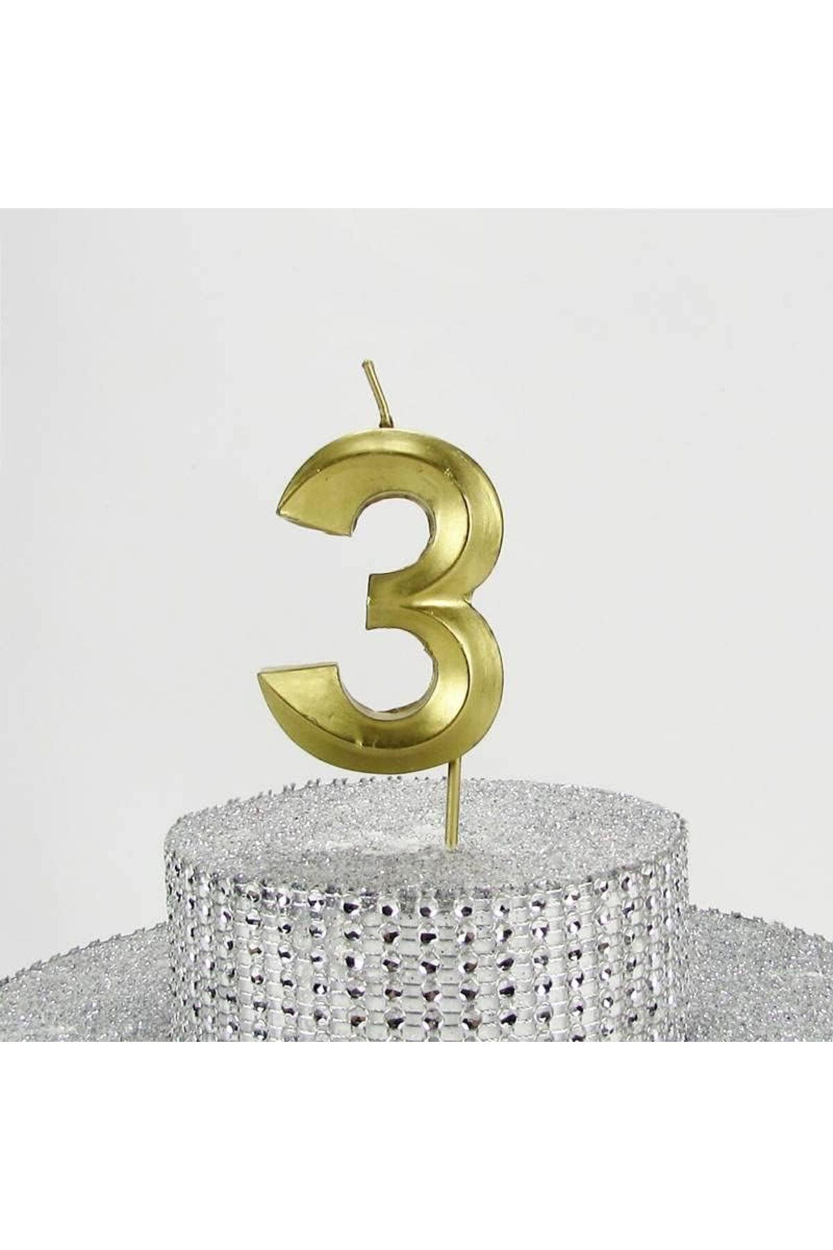 STOREMAX mrttnca VİTRİNİ 3 Üç Rakamlı Gold (Altın) Mum 6.5 Cm trndymrt 1087243