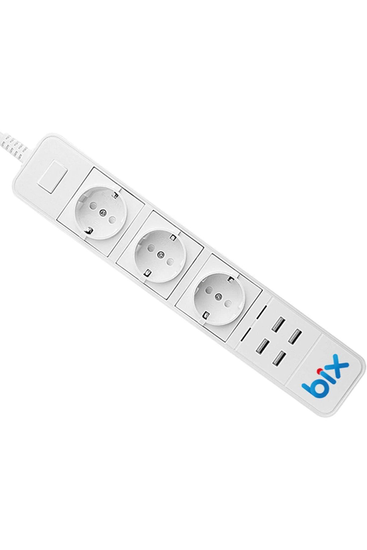 STOREMAX mrttnca BP-01 Yüksek Akım Korumalı Hızlı Şarj Özellikli 4 USB Bağlantı Noktası 3'lü Priz