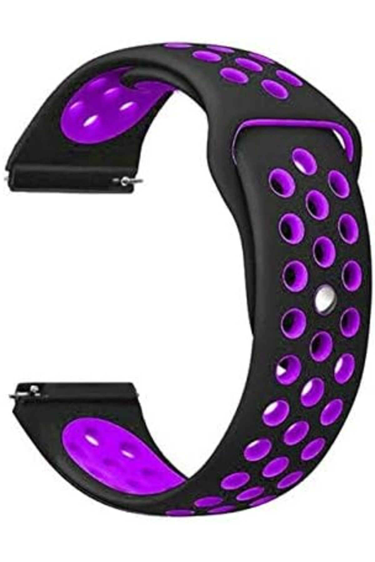 STOREMAX htpshopmx Garmin Vivoactive 3 Delikli Spor Silikon Kordon Siyah Mor str http 1092444