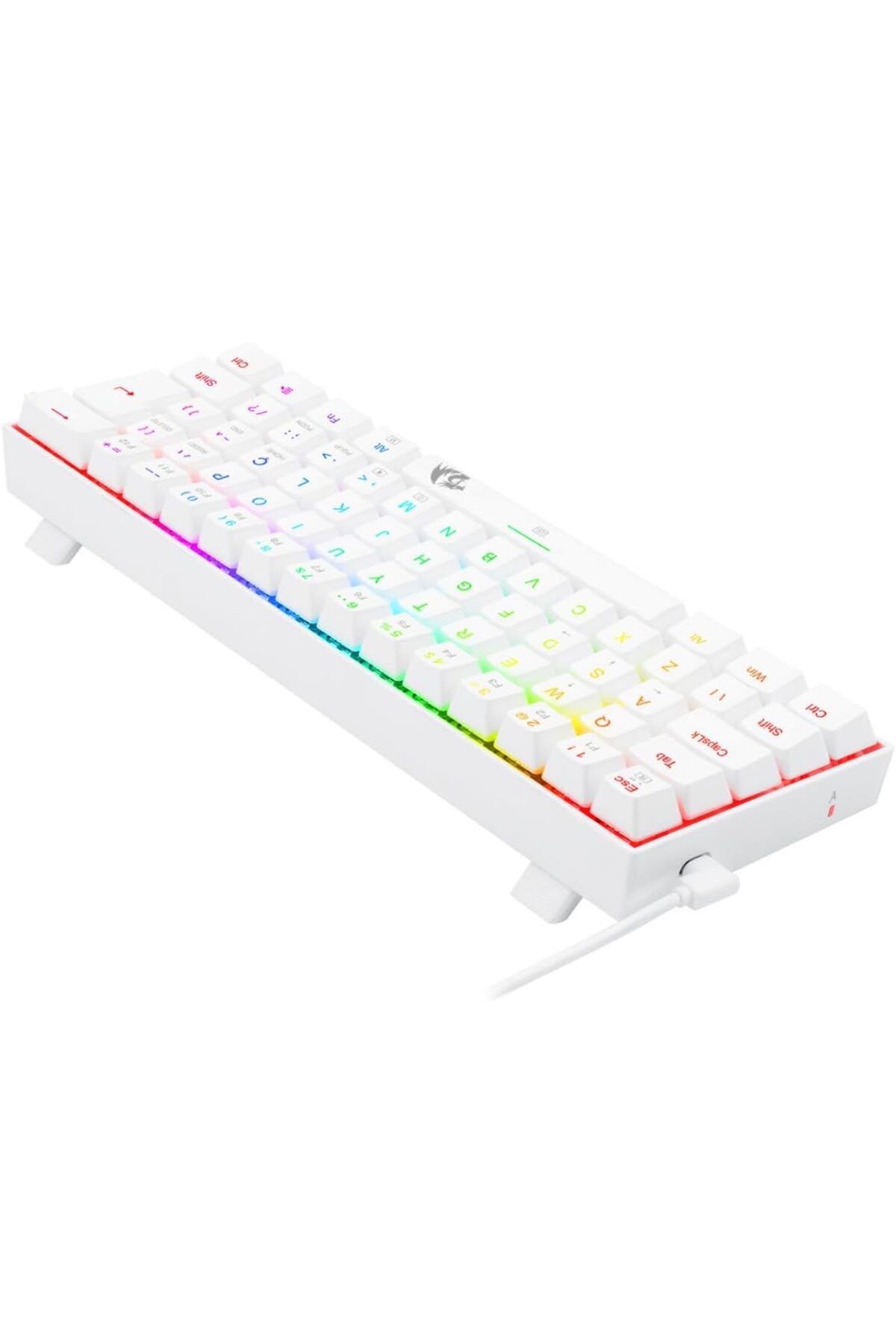 STOREMAX glpzr K630W-RGB Dragonborn Blue Switch%60 TR Q Beyaz Mekanik Kablolu Gaming (Oyuncu) Klavye trendybu