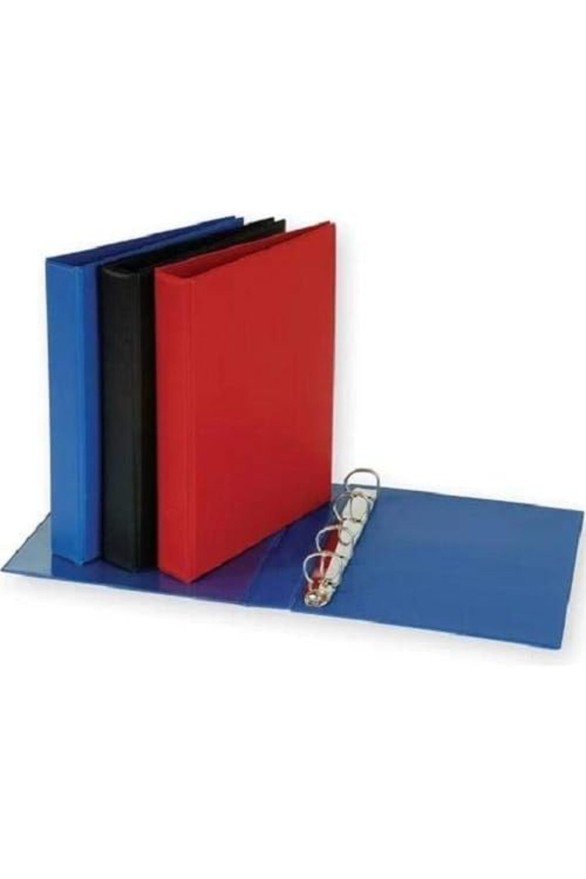 STOREMAX buymxx EVRAK SUNUM KLASÖRÜ A5 PVC 3 CM 4 HALKALI 19,5X23 CM MAVİ KUTU İÇİ 12 ADET desiny 10824