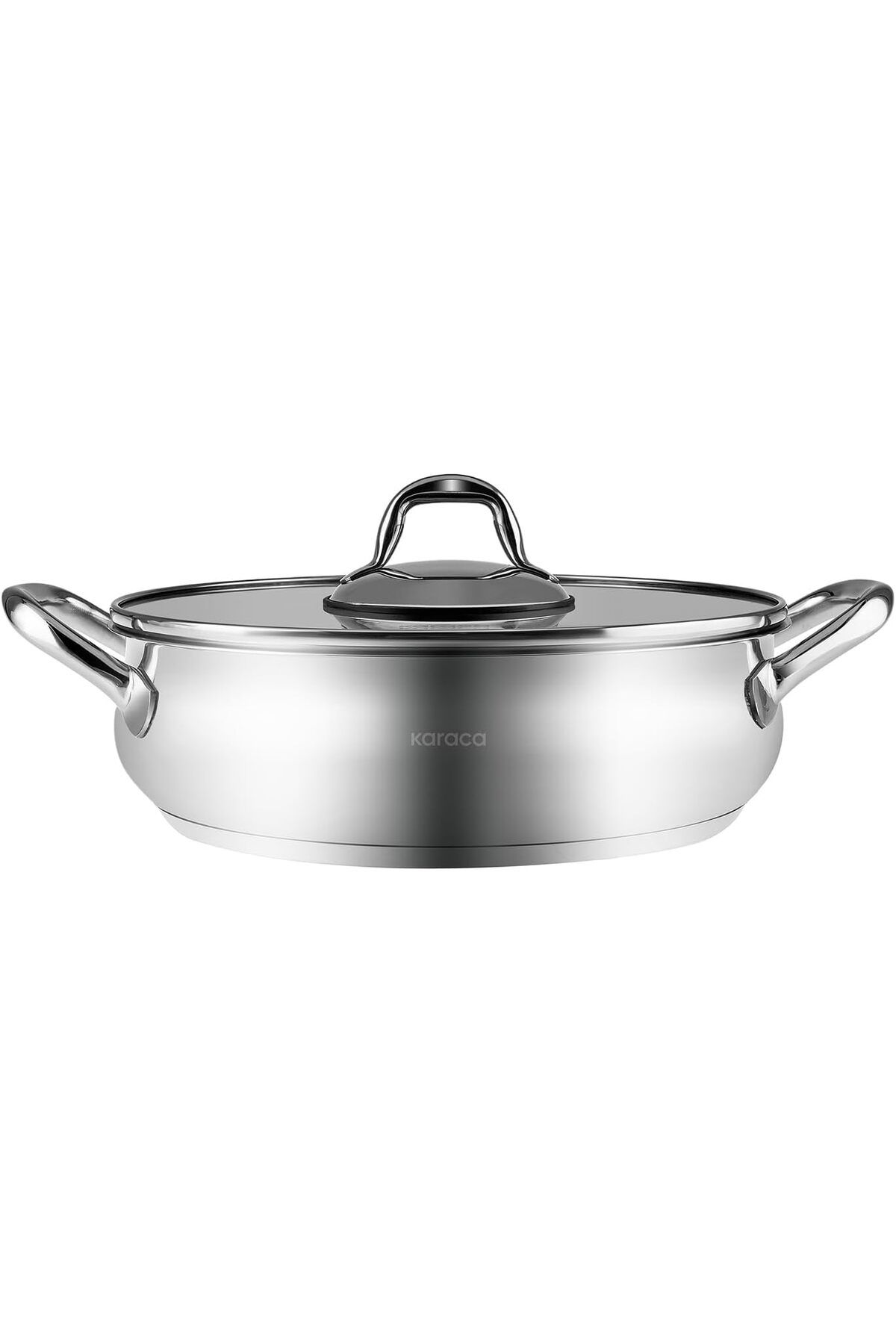 STOREMAX sellbuystore New Akara İndüksiyon Tabanlı Çelik Karnıyarık Tencere 24 cm Metal 1053513