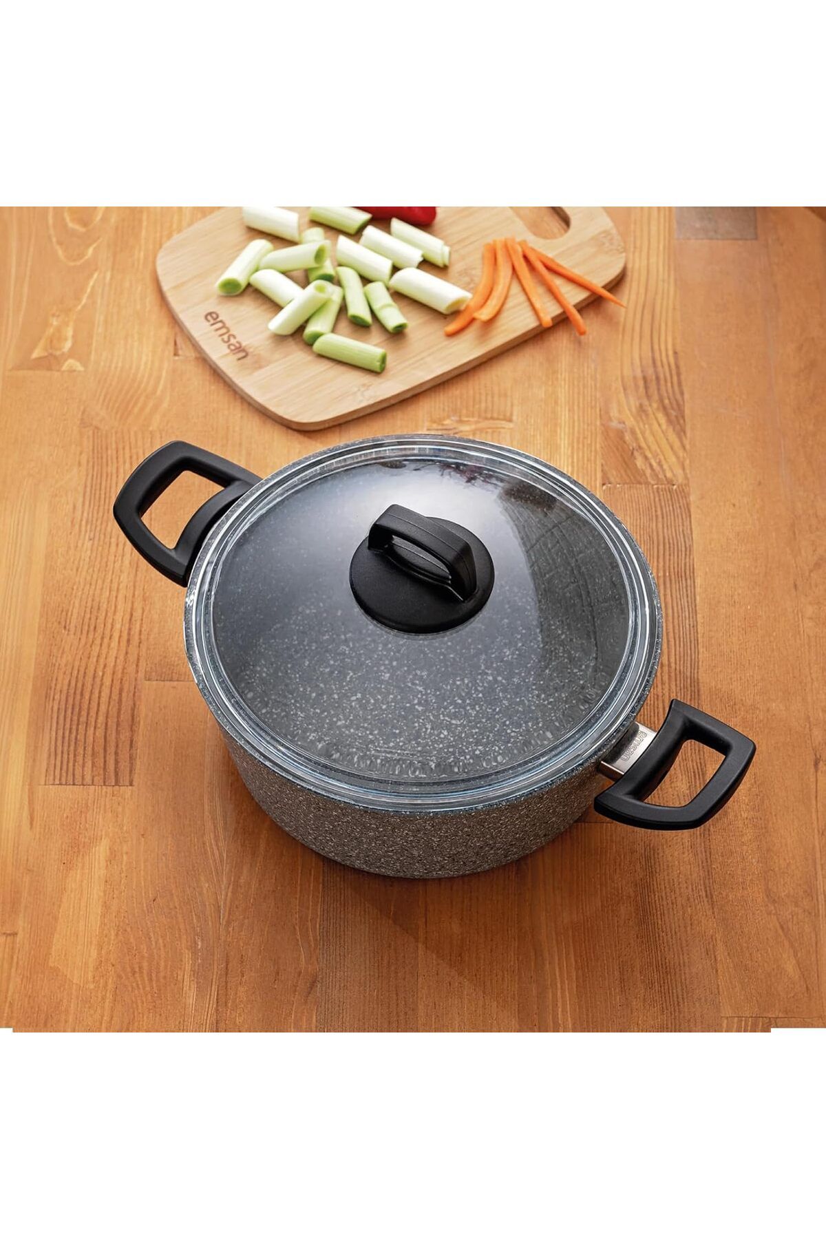 STOREMAX nslmshop Titanium Granit Derin Tencere 16 cm Life Store 1037065