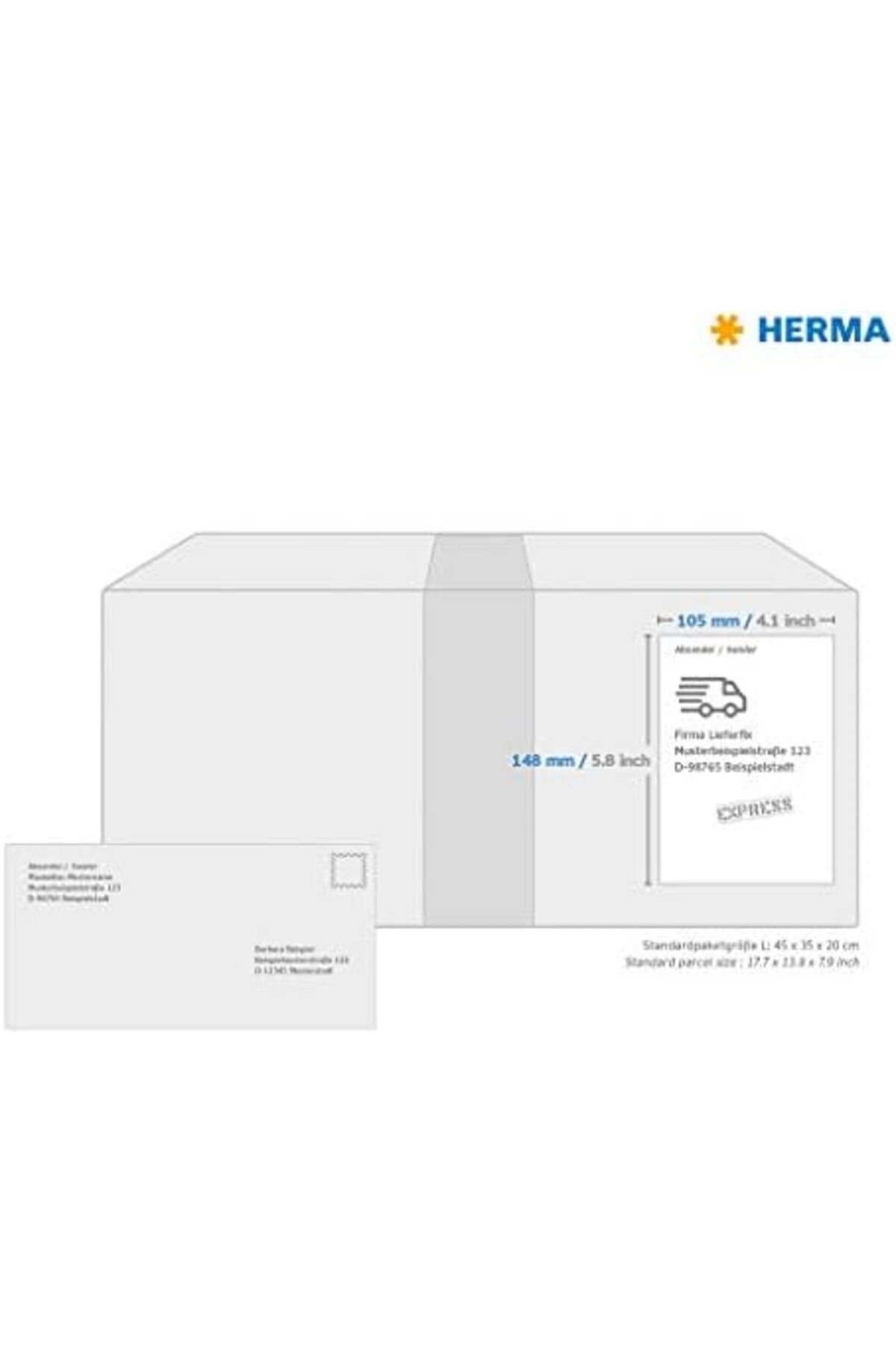 STOREMAX-Muartshop Self-Adhesive Multi-Purpose Labels, A4 4 Labels Per Sheet, Laser and Mure 3