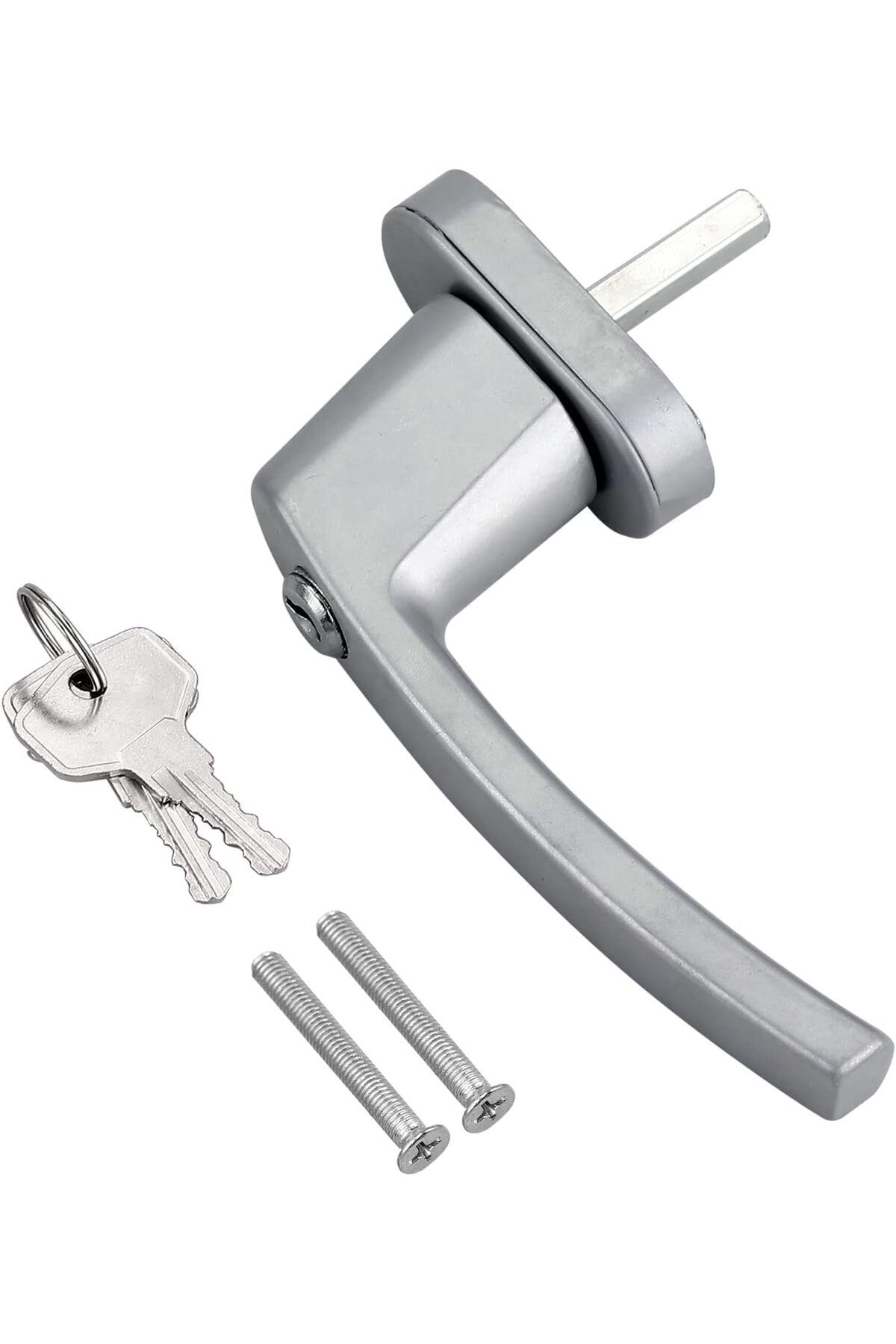 STOREMAX acelya Std Anahtarlı Kilitlenebilir Alüminyum Pvc Pimapen Kolu (Gri) Star Shop Trend 1058548