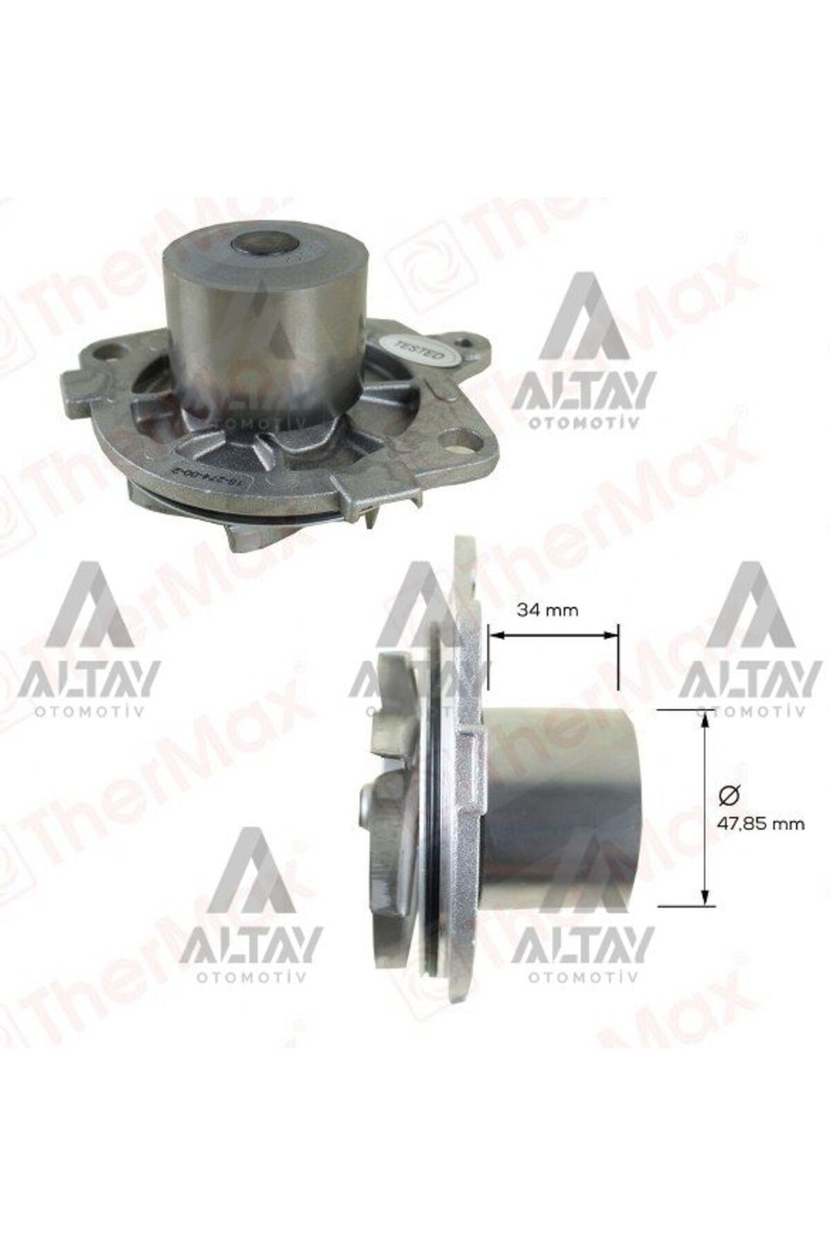 THERMAX DEVİRDAİM DOBLO I 01-10 / VECTRA C 03-08 / 1.9 JTD-1.9 CDTI (223A6000-182B9000-223A7000-Z19DT)
