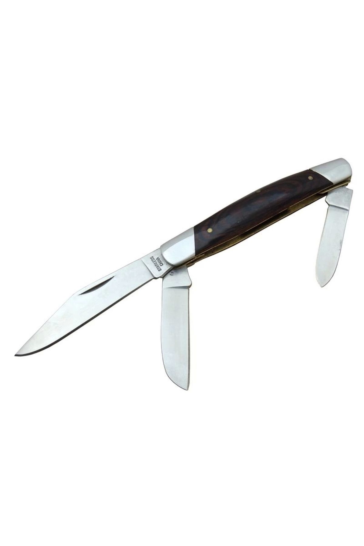 Marsilyan K-15 Falkon Üç Ağızlı / Üçlü Çakı 18 cm - Ahşap Saplı, Manuel