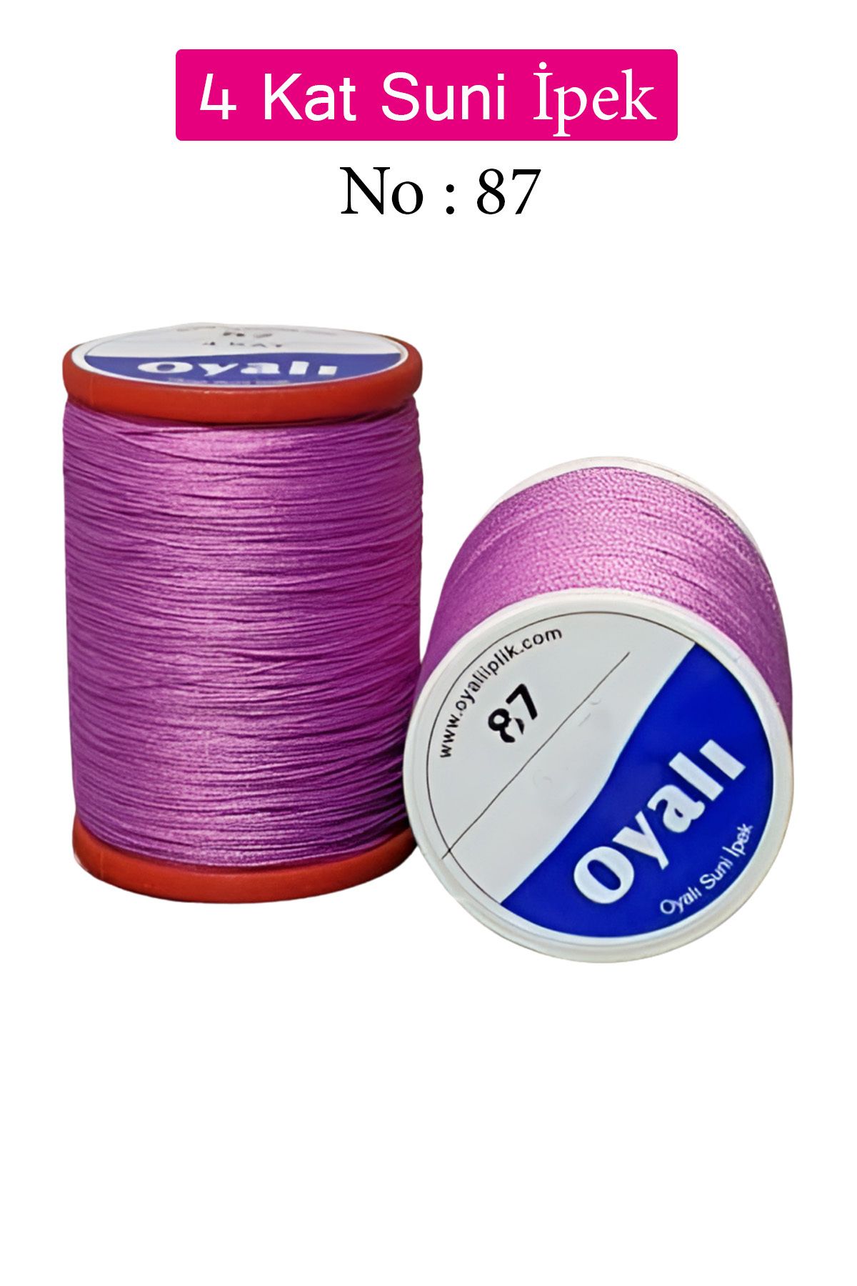 Royaleks Oyalı 4 Kat Suni İpek İplik İğne Oyası Boncuk İpi Tığ Oyası No:87