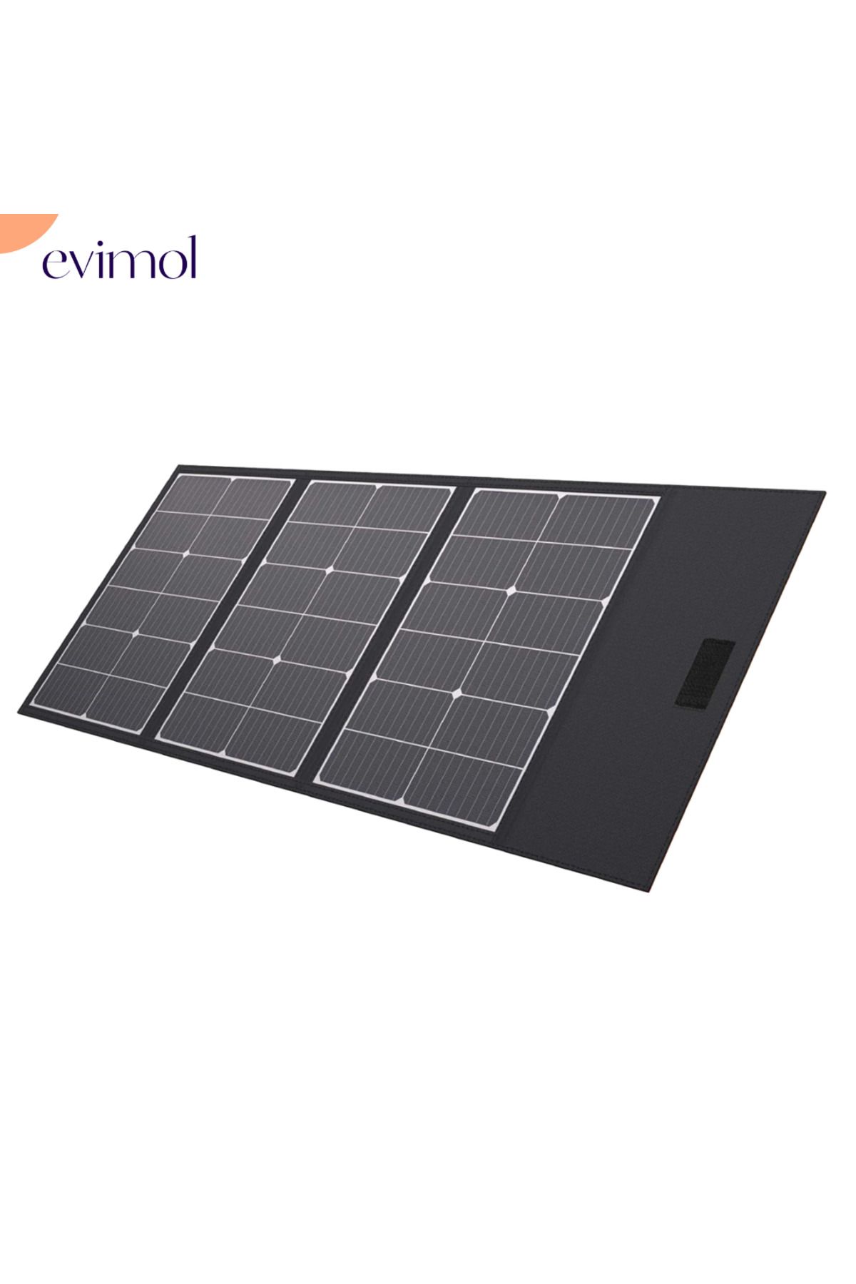 EVİMOL 100W Katlanabilir Güneş Paneli | USB/DC Çıkışlı, Taşınabilir Solar Enerji Şarj Cihazı