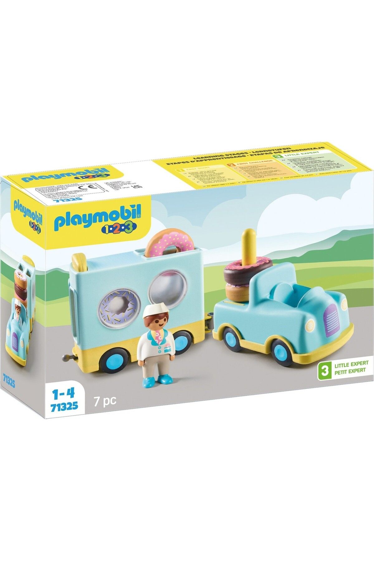 Playmobil-1.2.3 - Truck with donuts to stack and sort 1