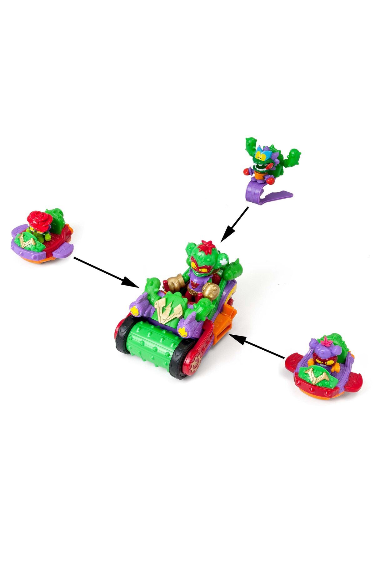 SuperThings-Set de joaca SuperThings - Vehicul Spike Roller Cactus 4