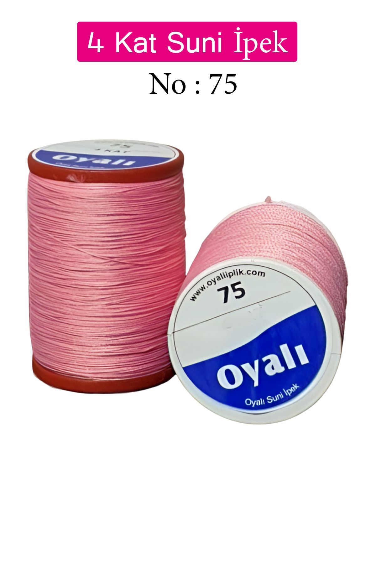 Royaleks Oyalı 4 Kat Suni İpek İplik İğne Oyası Boncuk İpi Tığ Oyası No:75