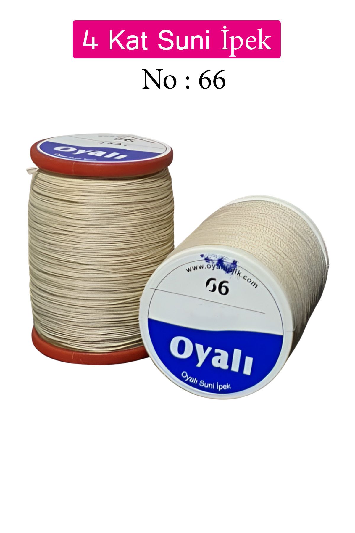 Royaleks Oyalı 4 Kat Suni İpek İplik İğne Oyası Boncuk İpi Tığ Oyası No:66