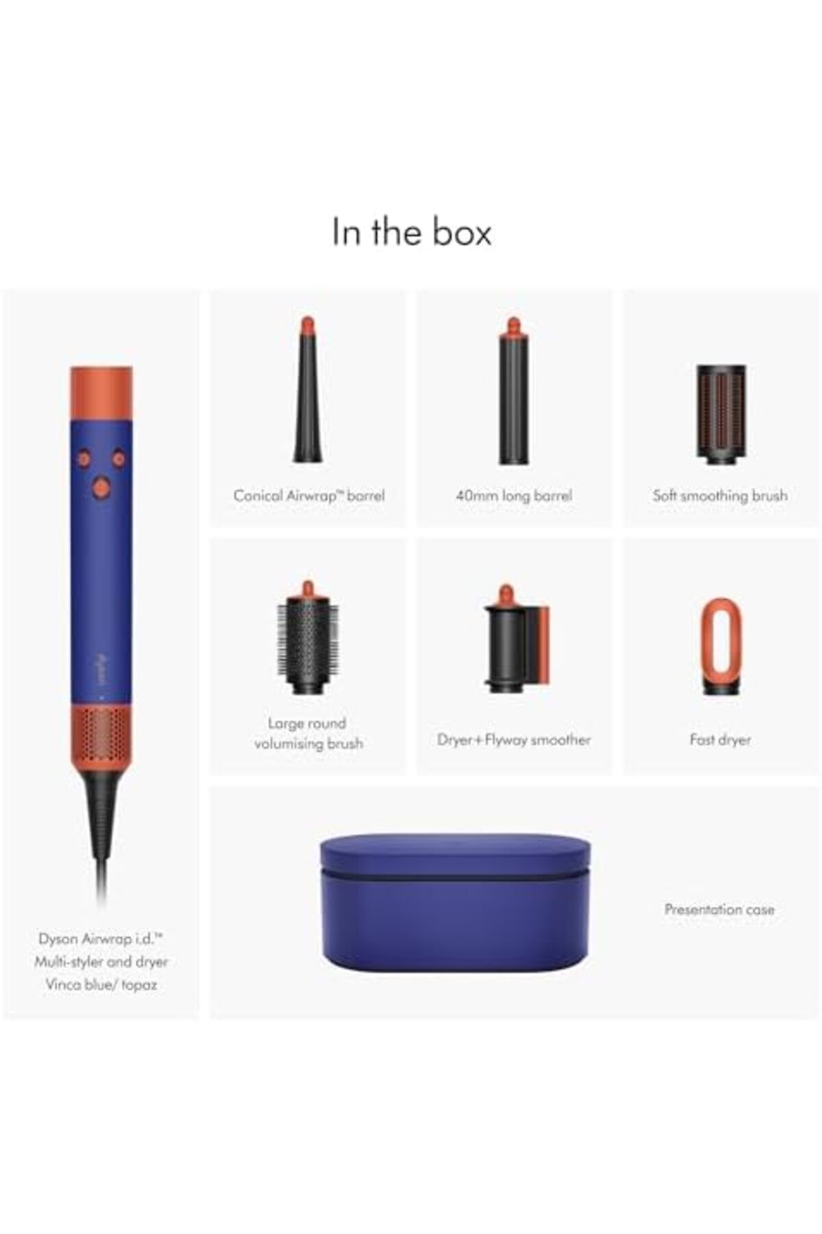 DYSON-Airwrap i.d. Multi-Styler & Dryer (Vinca Blue/Topaz) - Limited Edition, 1300 Watts 5