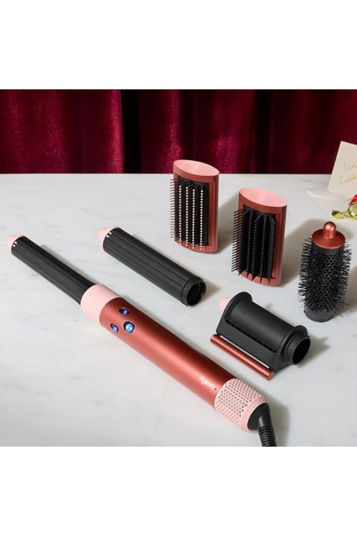 DYSON-Special Edition Airwrap Complete Long Multi-Styler in Strawberry Bronze and Blush Pink with De 6
