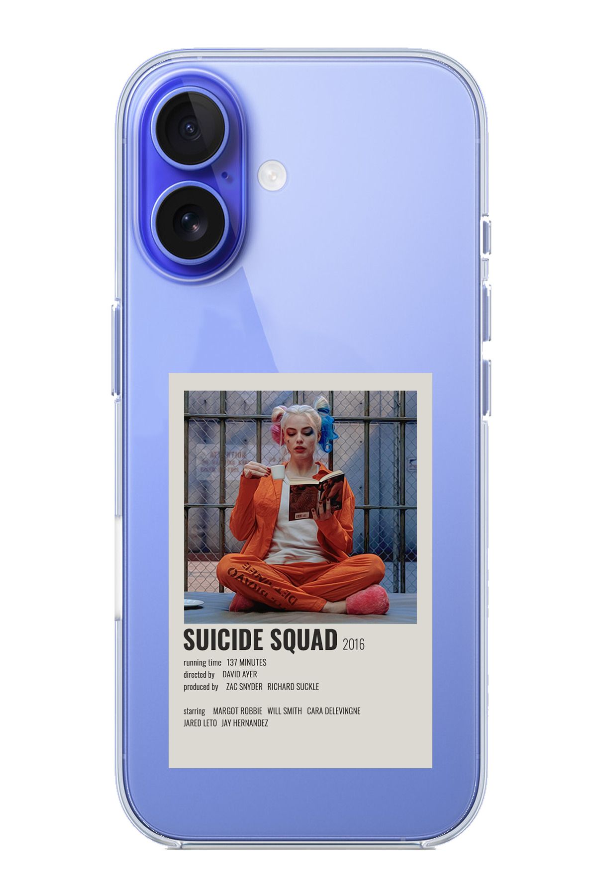 TechTree iPhone 16 Uyumlu Suicide Squad Tasarımlı Şeffaf Silikon Kılıf
