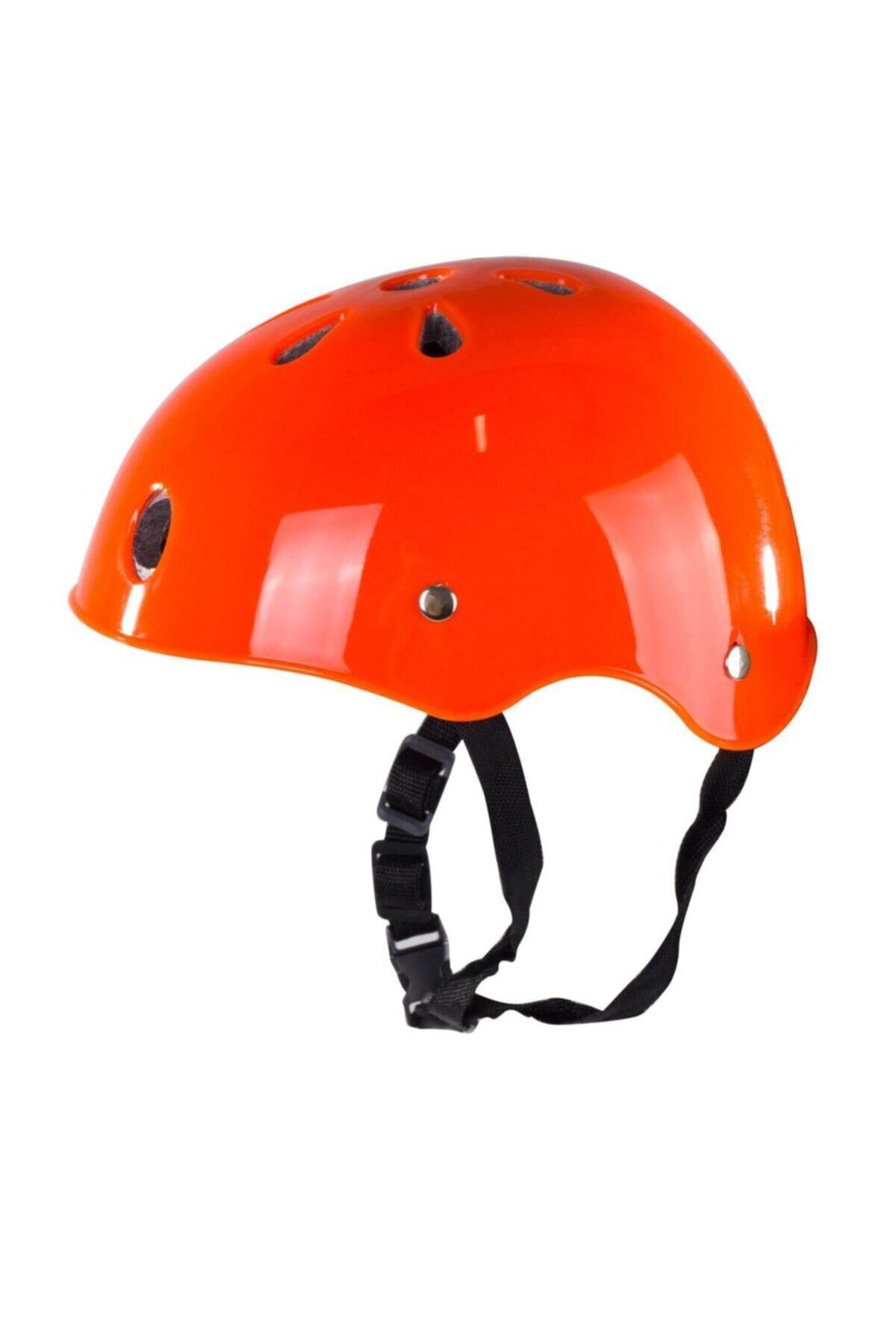 Mhm Collections Çocuk Scooter Bisiklet Kaykay Paten Kaskı Kemik Kask Turuncu