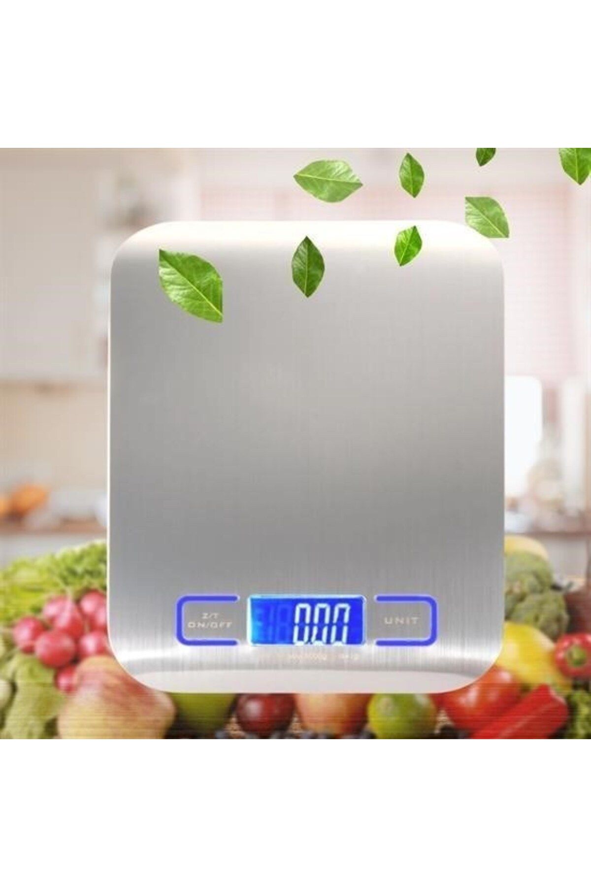 Nurum E Tİcaret Tf 1002 Hassas Ölçümlü Maksimum 5 Kg Kapasiteli Led Ekran Platin Dijital Mutfak Tartısı