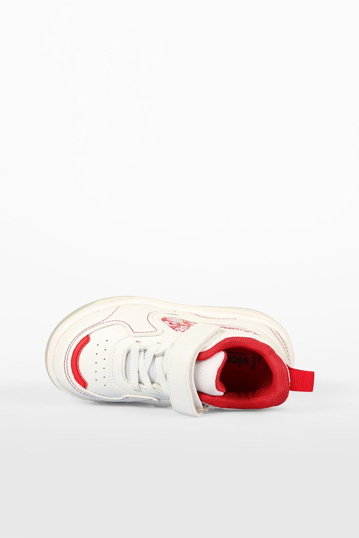 Vicco-Disnew Lighted Girls Preschool White Sneaker 6