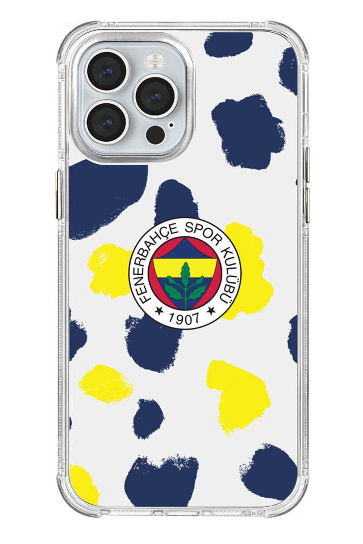 Fenerbahçe iPhone 13 Pro Max Uyumlu Fenerbahçe Damalı Arma Lisanslı Telefon Kılıfı