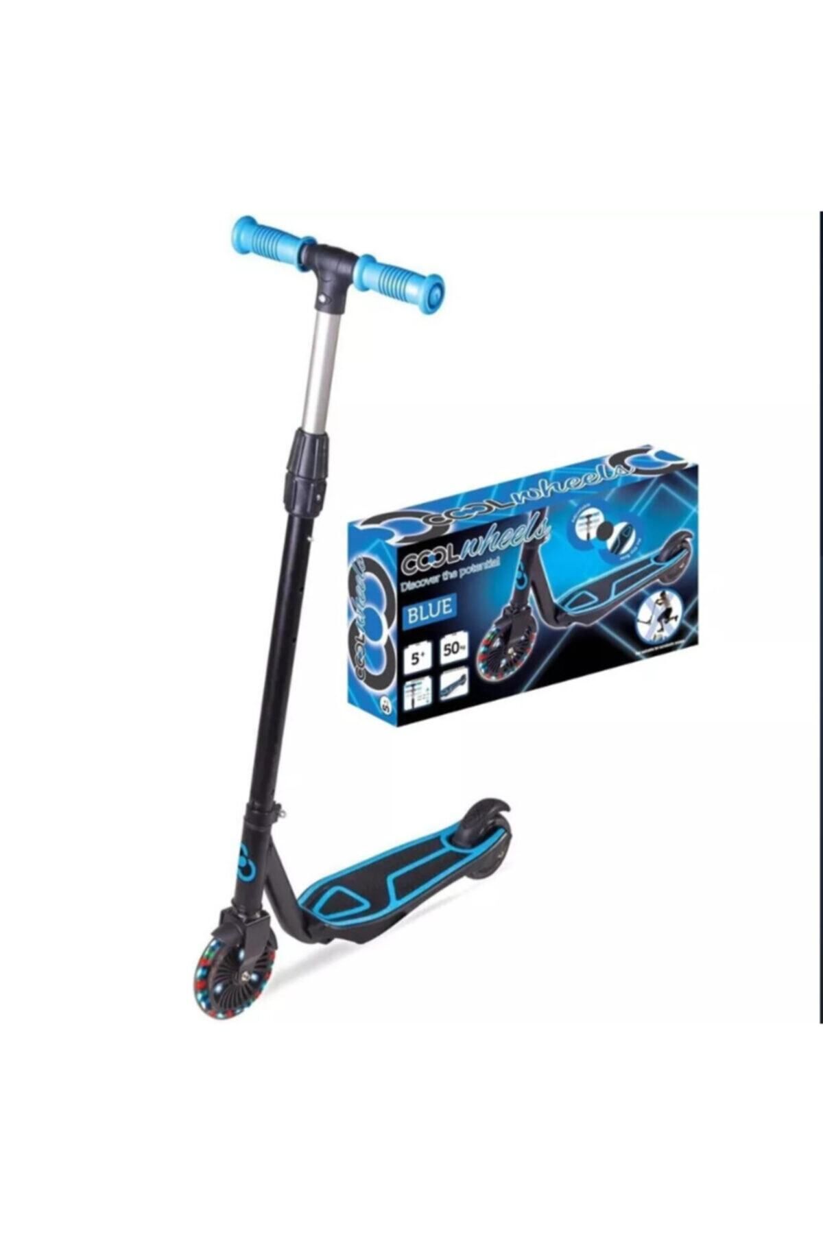 Mhm Collections Frk Cool Wheels Işıklı 2 Tekerlekli Scooter Blue + 5 Yaş