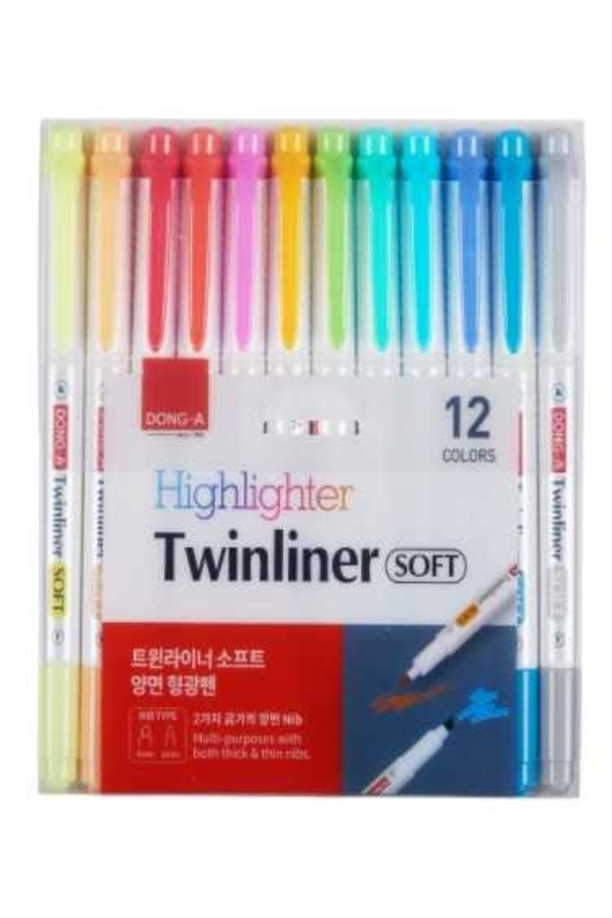Drawline Donga Twınlıner Soft Fosforlu Kalem 12 Li Set