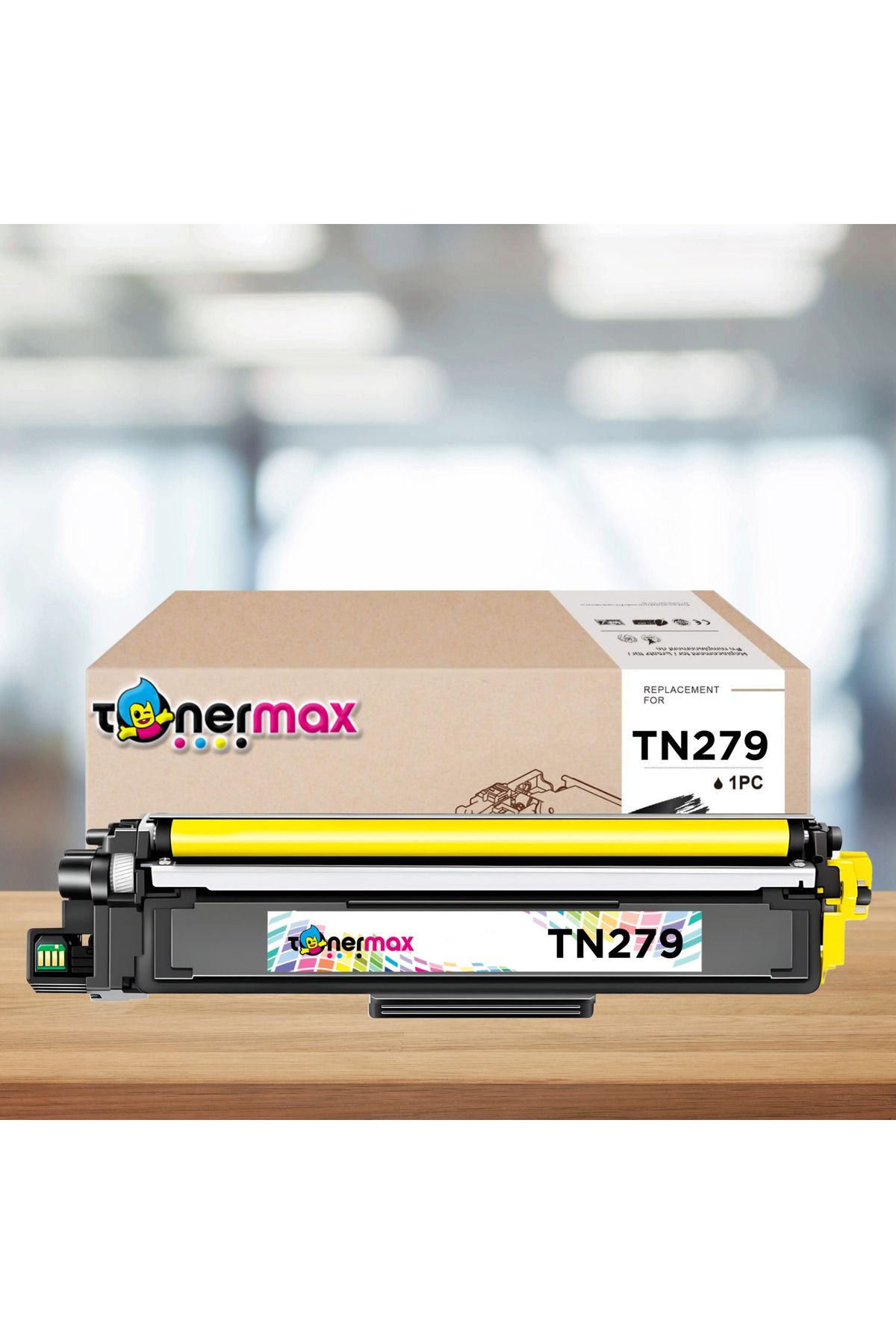 tonermax Brother TN-279XL Muadil Toner Sarı- Çipli / DCP-L3560CDW / HL-L3280CDW / MFC-L3270CDW / L3760CDW / L