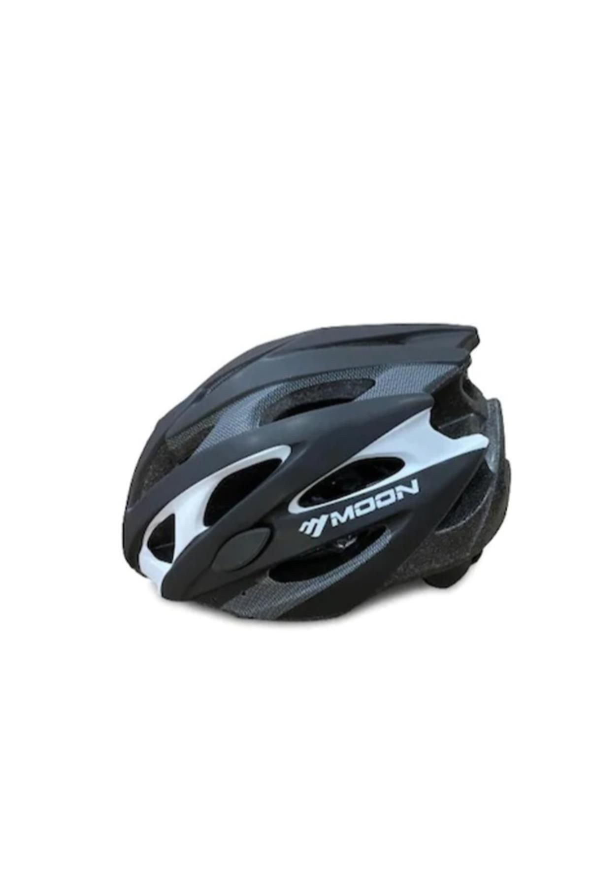 Mhm Collections MV-29 KASK IŞIKLI - MAT SİYAH CARBON BEYAZ - M