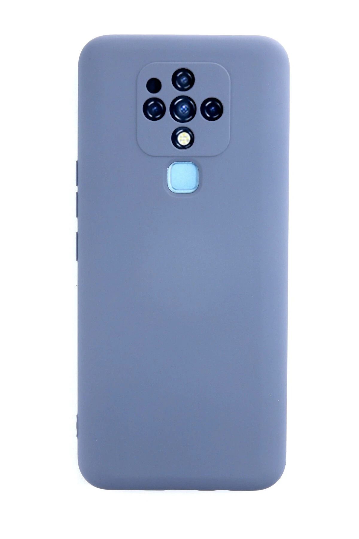 NewFace Tecno Camon 16 Kılıf Nano içi Kadife Silikon - Gri HNZRN