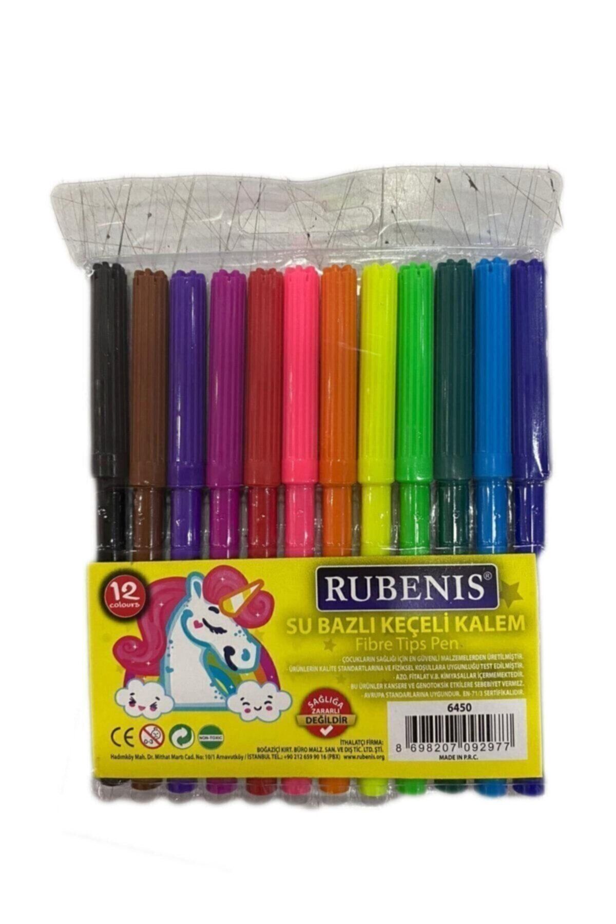 Drawline Keçeli Kalem 12 Renk