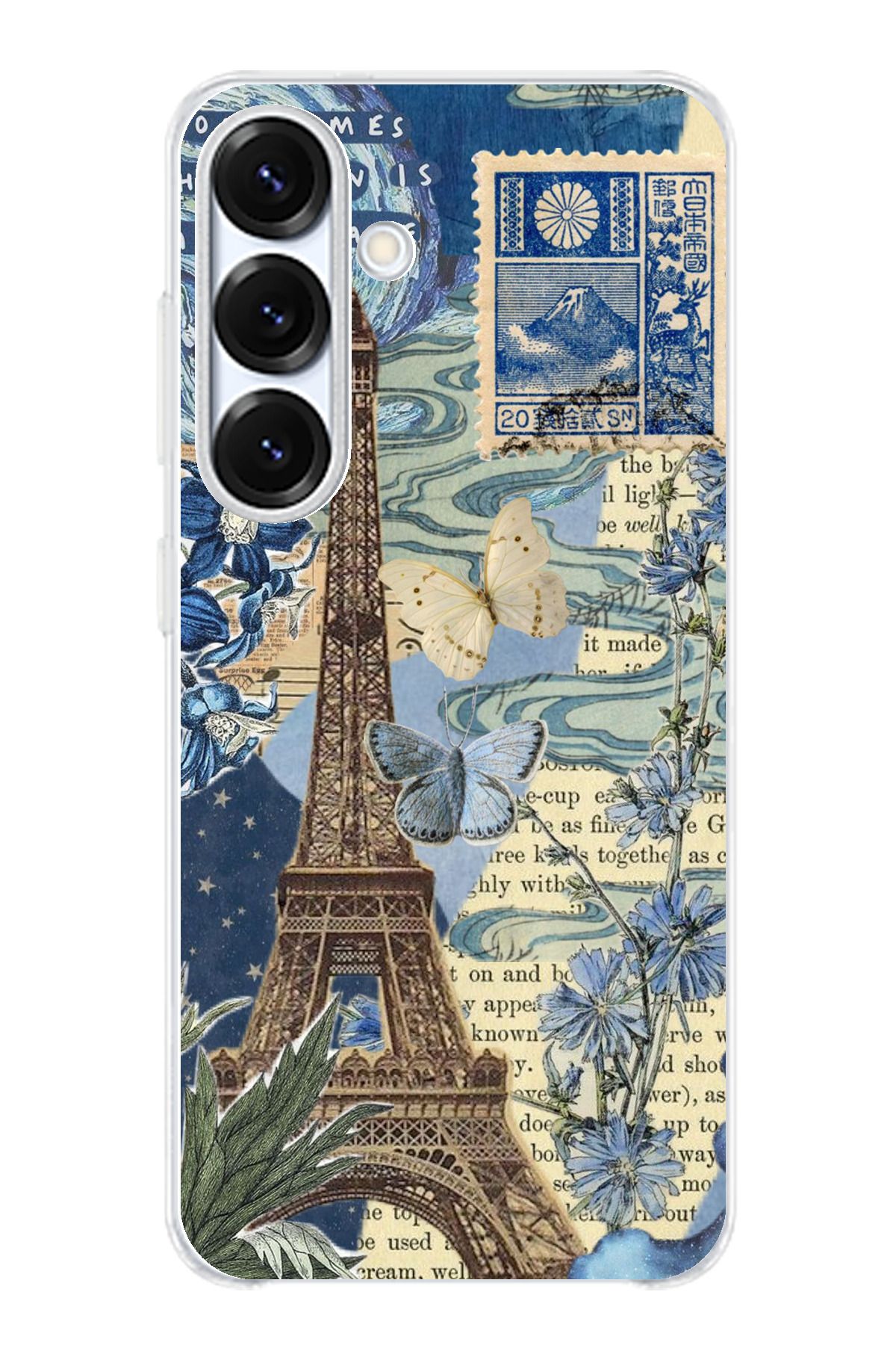 TechTree Samsung Galaxy S25 PLUS Uyumlu Paris ve Eyfel Kulesi Şeffaf Silikon Kılıf