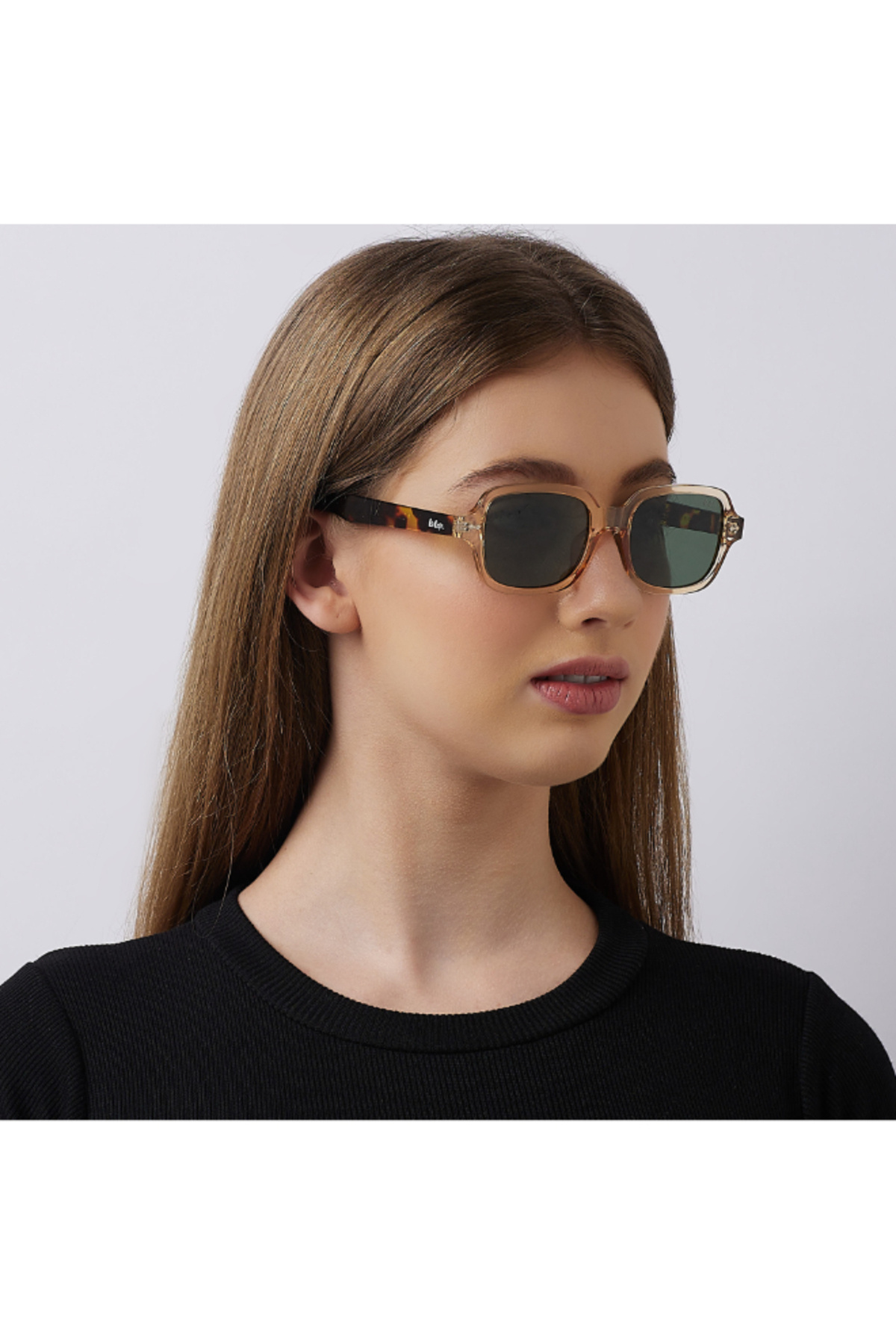 Lee Cooper-Polarized Sunglasses G15 Frame Clear Champagne+Brown Tortoise Mirror Lens 53mm - LC1213C02 7