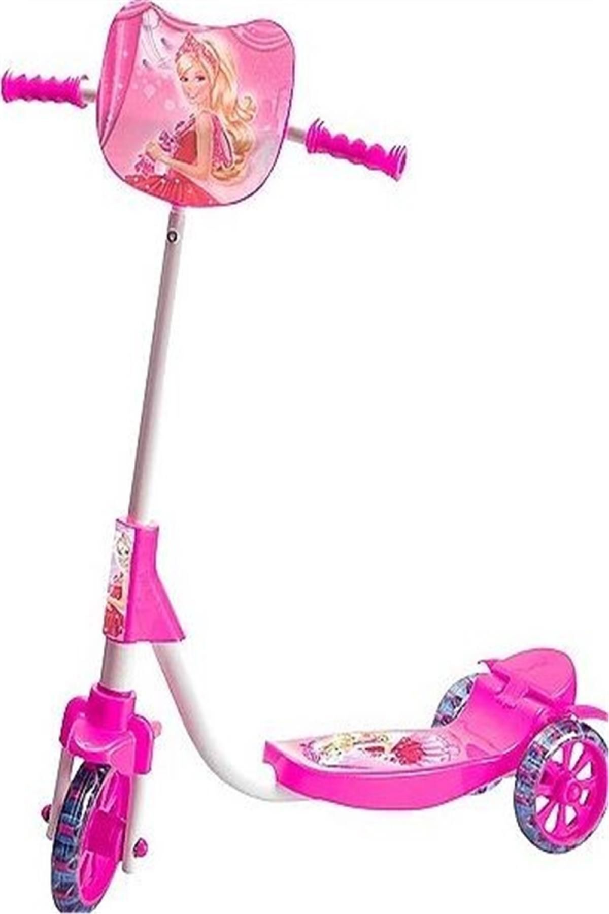 Mhm Collections Kız Scooter Şeffaf Silikon Tekerlekli Frenli . Figürlü Scooter