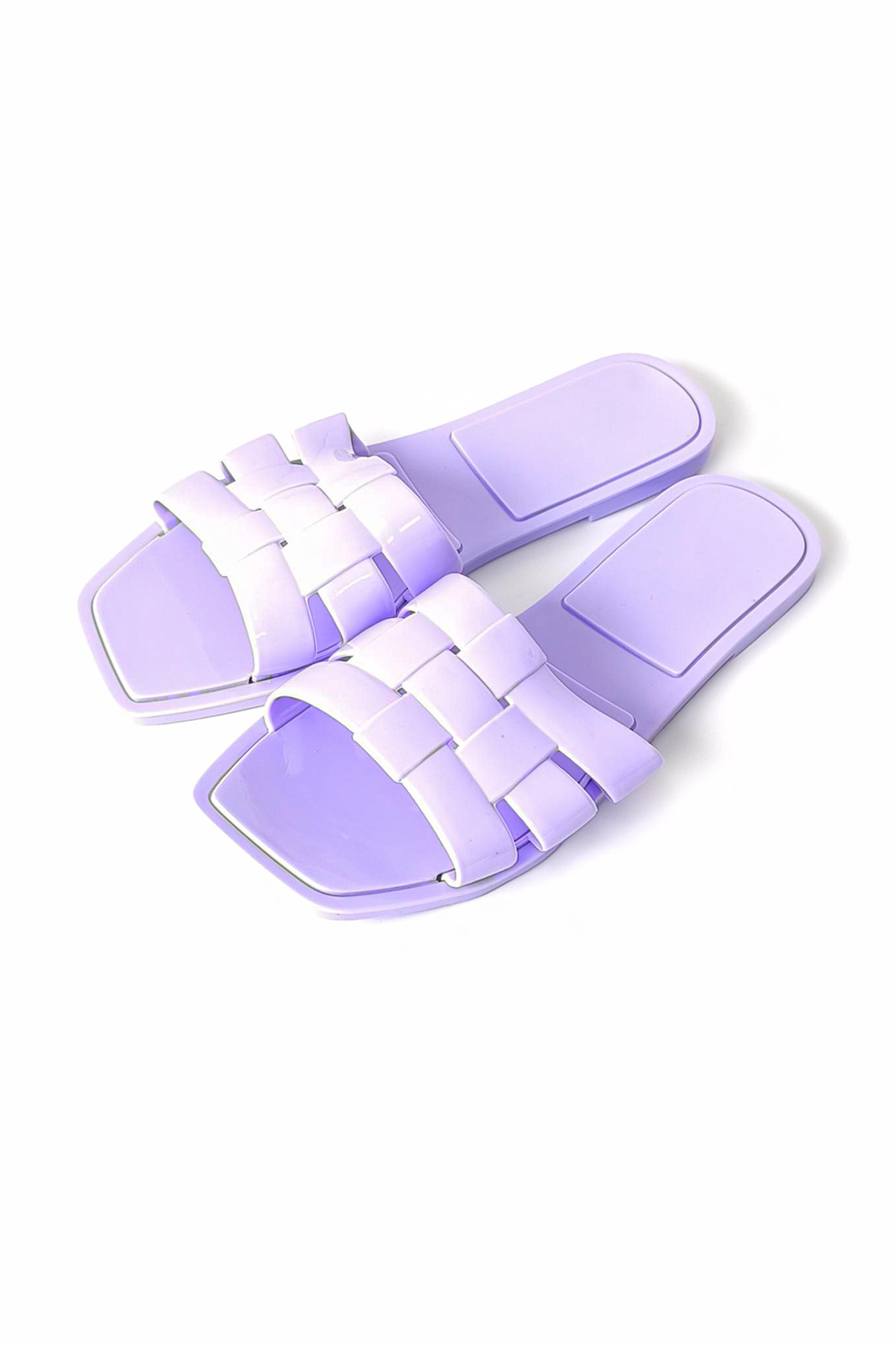 YOYOSO-Square Toe Slippers Purple 39 1